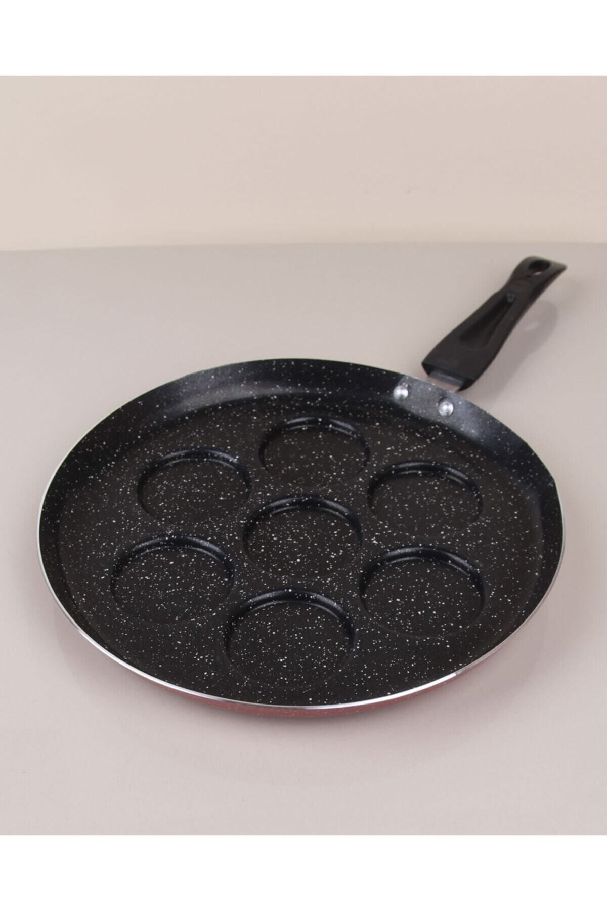 Bastonlu Granit Pankek Tavası 7 Bölmeli 26 Cm