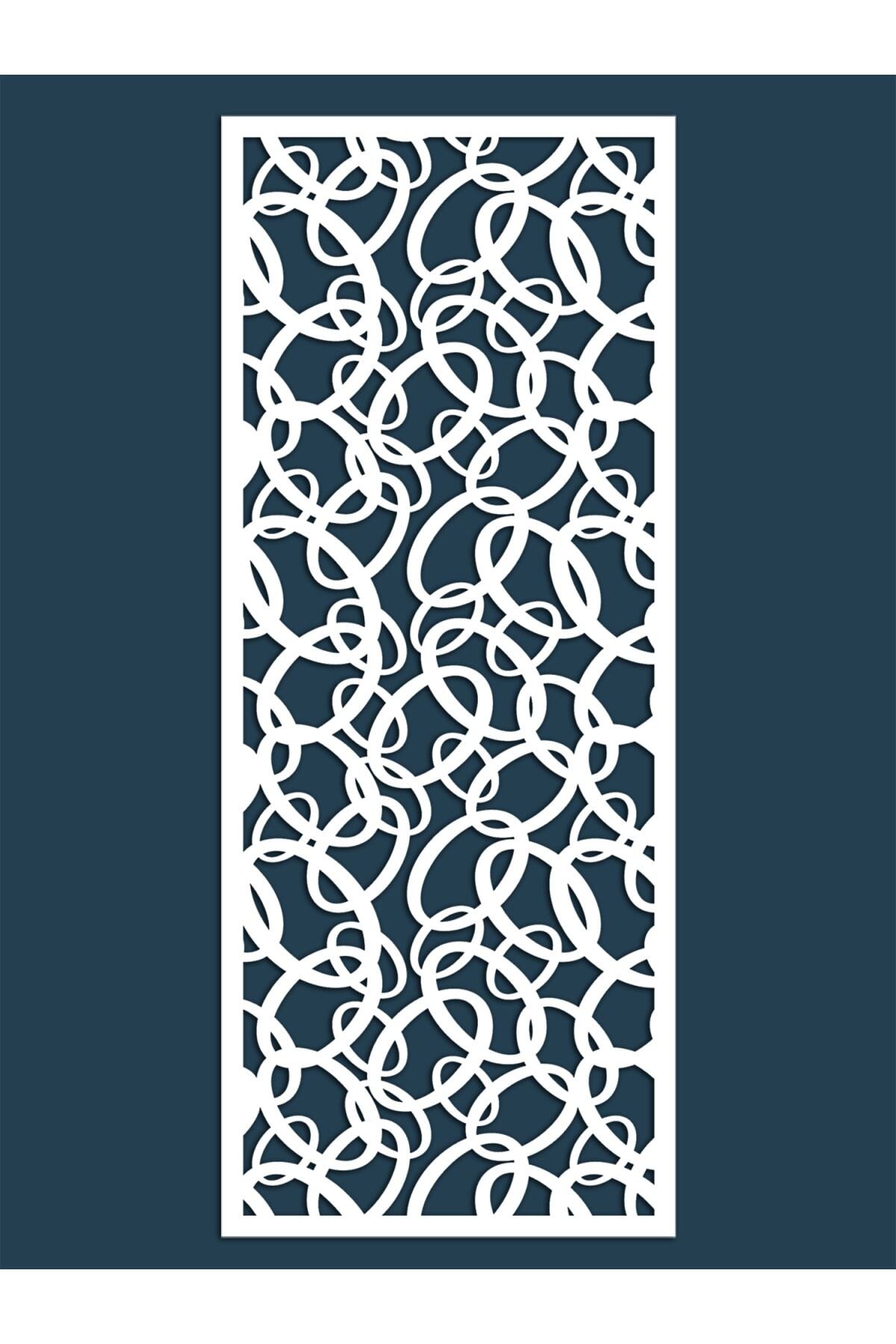 Liar Dekor Liar Ahşap Seperatör (Paravan) - KSP-31 - (10 mm) - (100 cm x 210 cm) - (Beyaz)