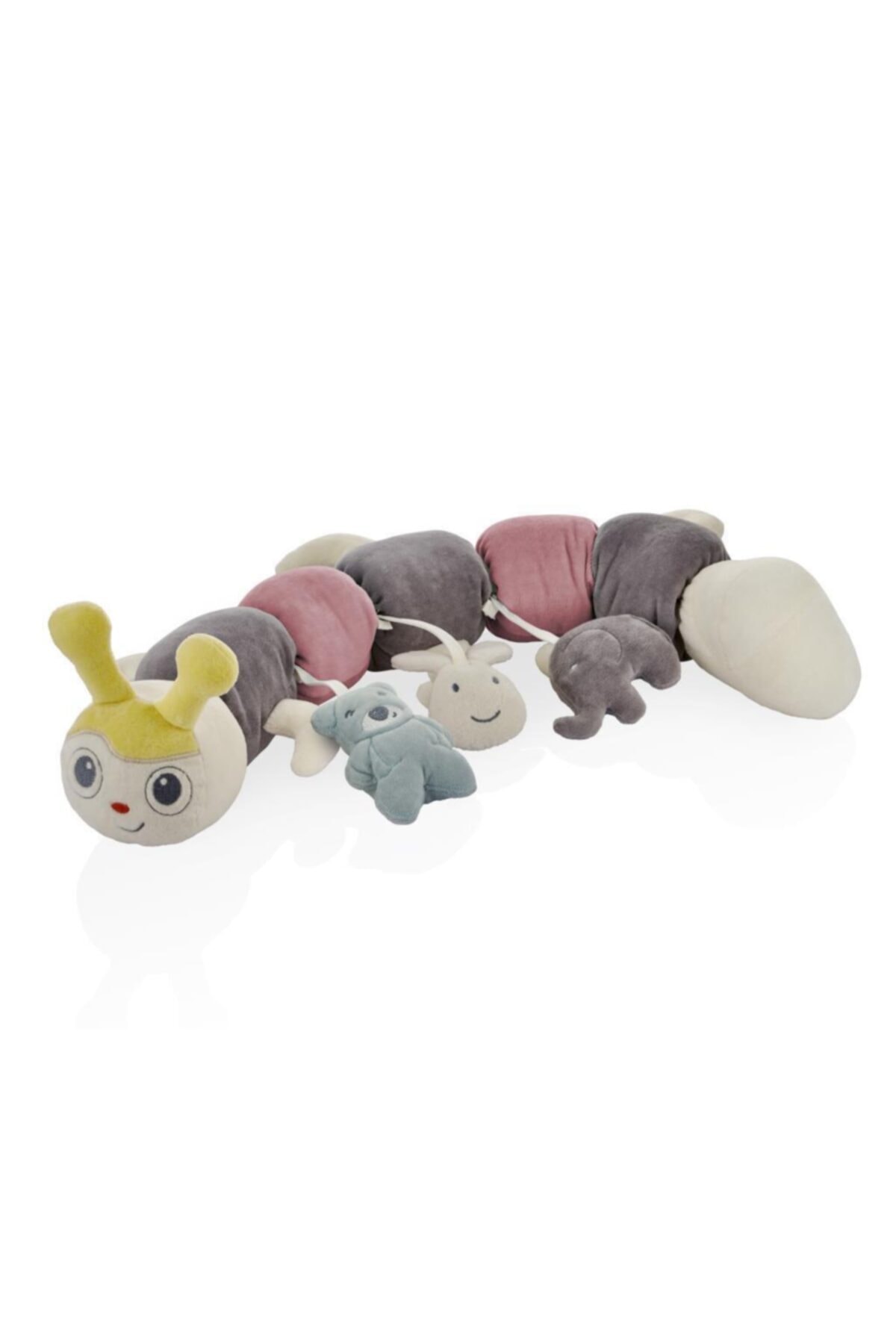 Babyjem Oyuncaklı Tırtıl Uyku Arkadaşım Bebek Pembe 80 cm