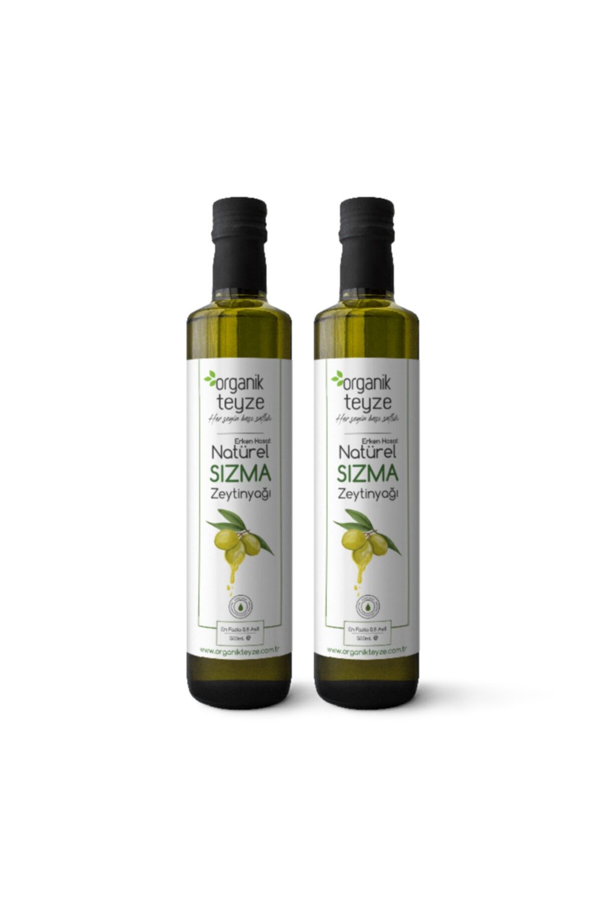 Organik Teyze Erken Hasat Natürel Sızma Zeytinyağı 500ml X 2