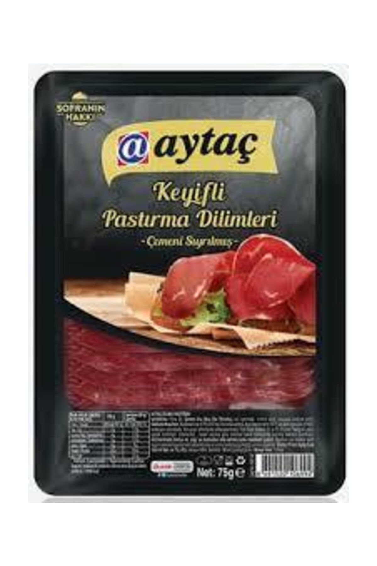 Aytaç Çemensiz Pastırma 75 gr