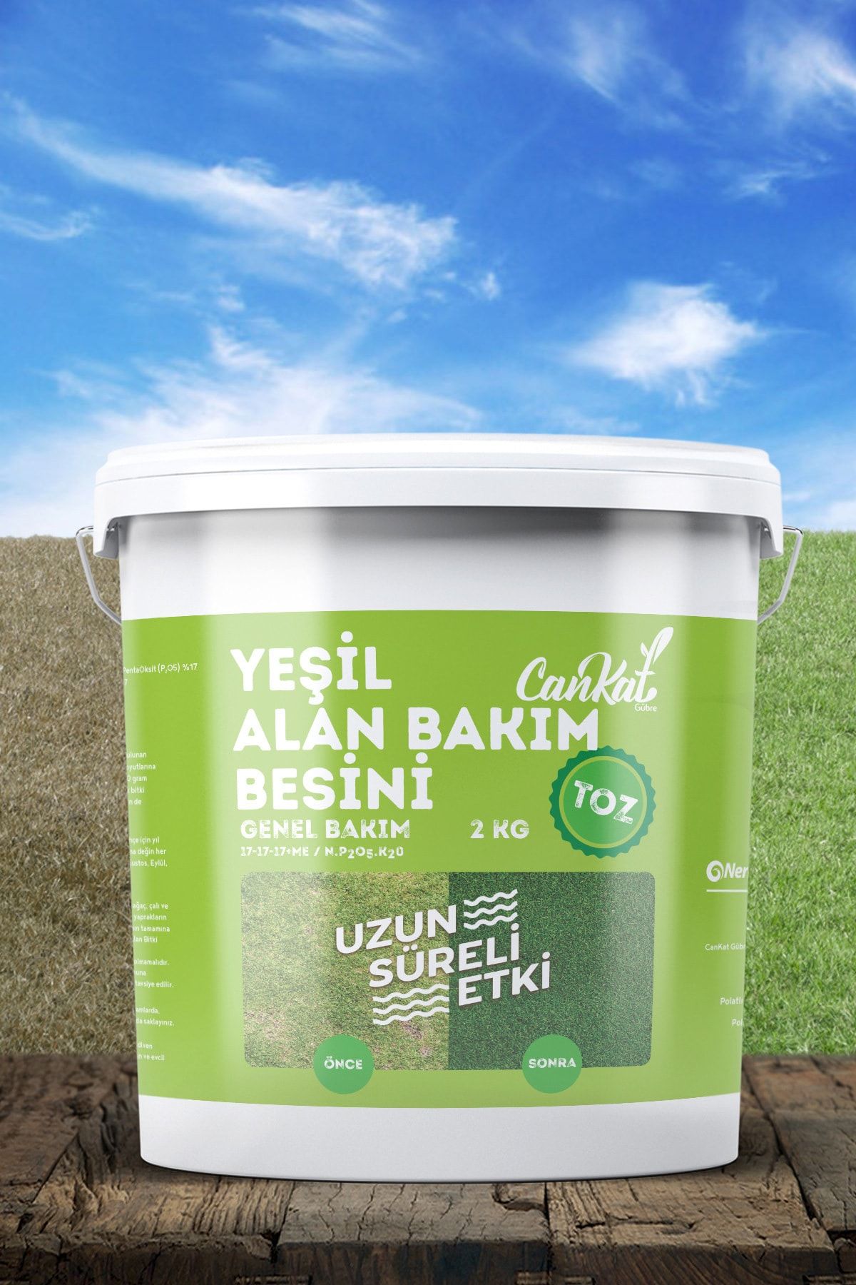 CanKat Gübre Yeşil Alan Bakım Besini  (17-17-17+me) - 2 kg