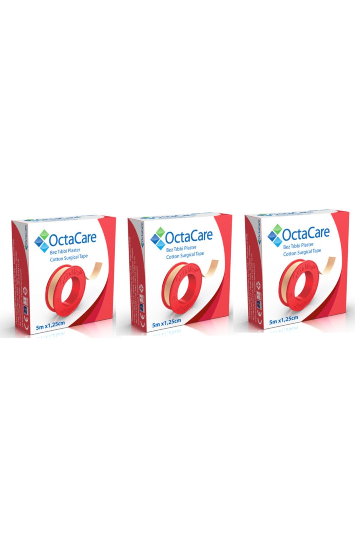 Octacare Octamed C0501 Tıbbi Bez Flaster 5m X 1,25cm 3 Adet