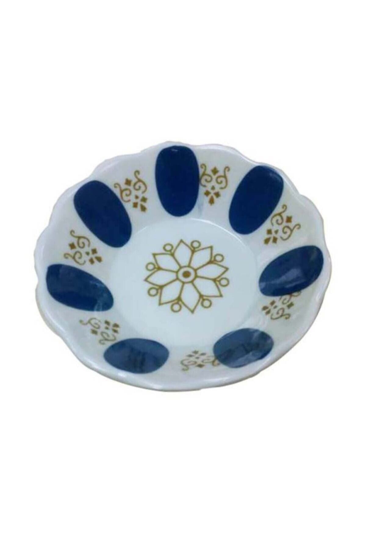 DNY STORE Dny Mavi Kahveci Melamin Çay Tabağı 6 Adet Tabak