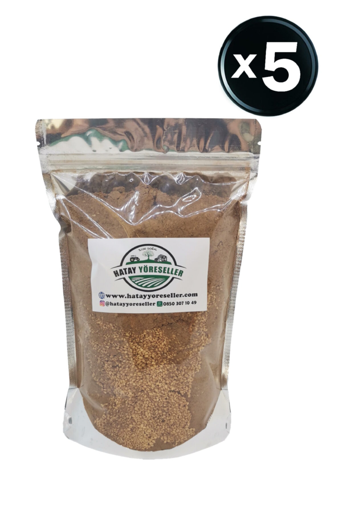 Hatay Yöreseller Kahvaltılık Toz Zahter Doğal Katkısız 250 gr X 5 Adet