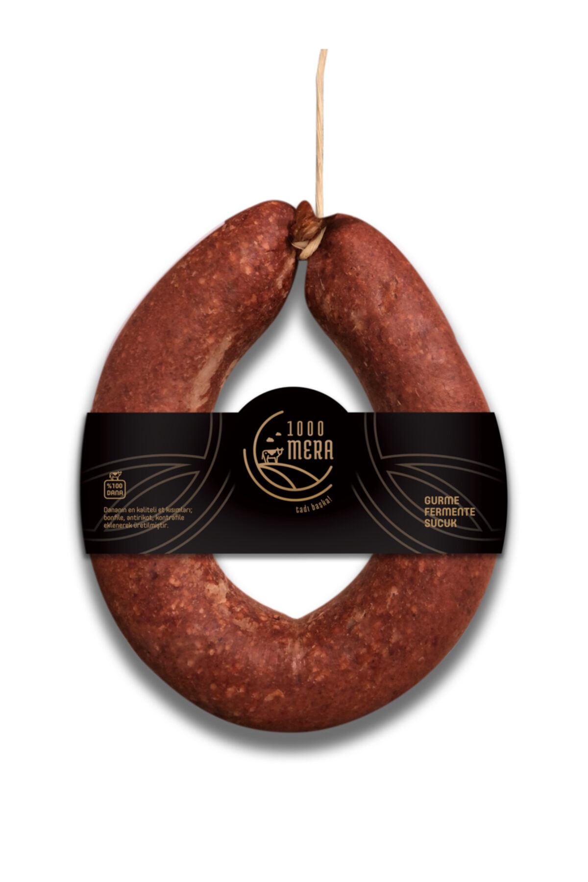 1000mera %100 Dana Gurme Fermente Sucuk 450 gr