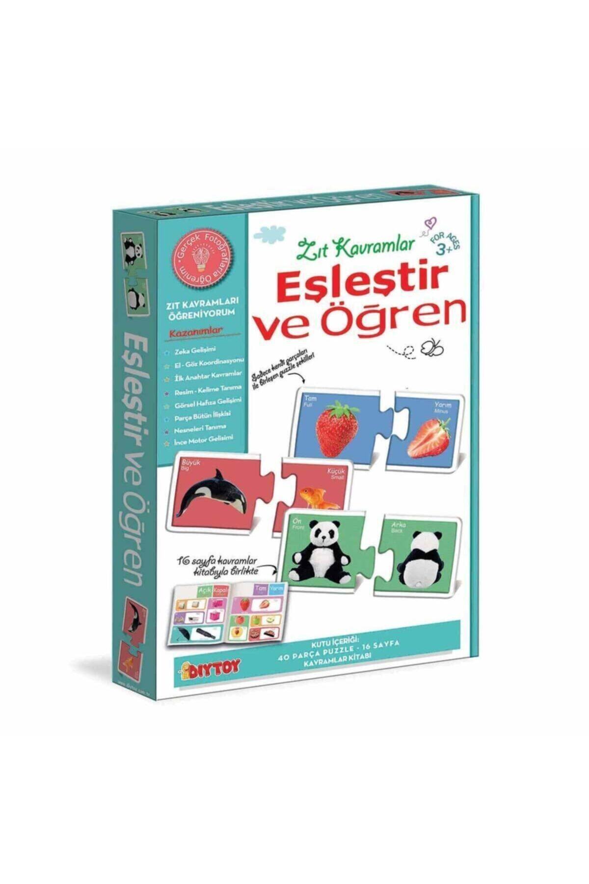 DIYTOY Eşleştir Ve Öğren / Zıt Kavramlar Öğreniyorum Seti