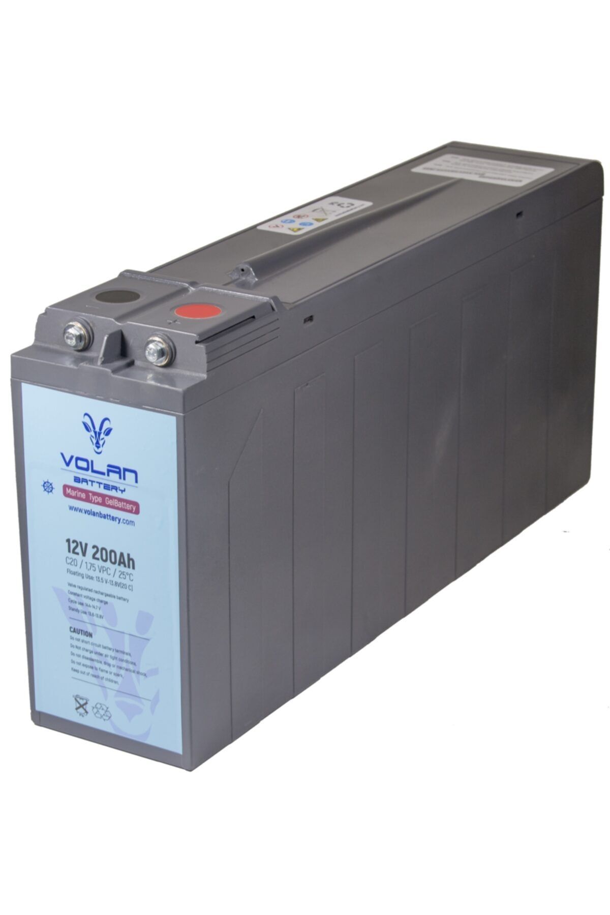 Volan Battery 12 Volt 200 Amper Marin Jel Akü 3 Yıl Garantili