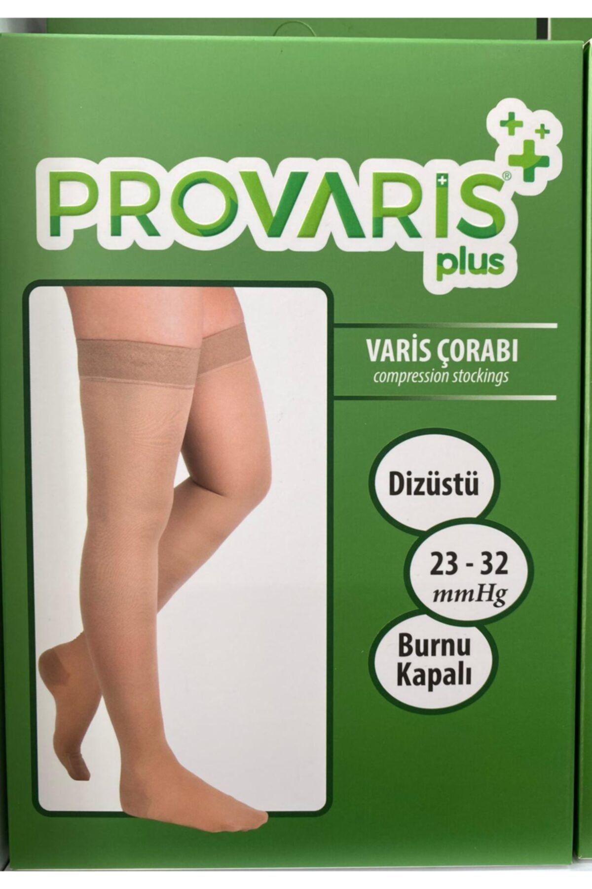 PROVARİS PLUS Dizüstü Ccl2 Burnu Kapalı Varis Çorabı No:7 Ten Rengi