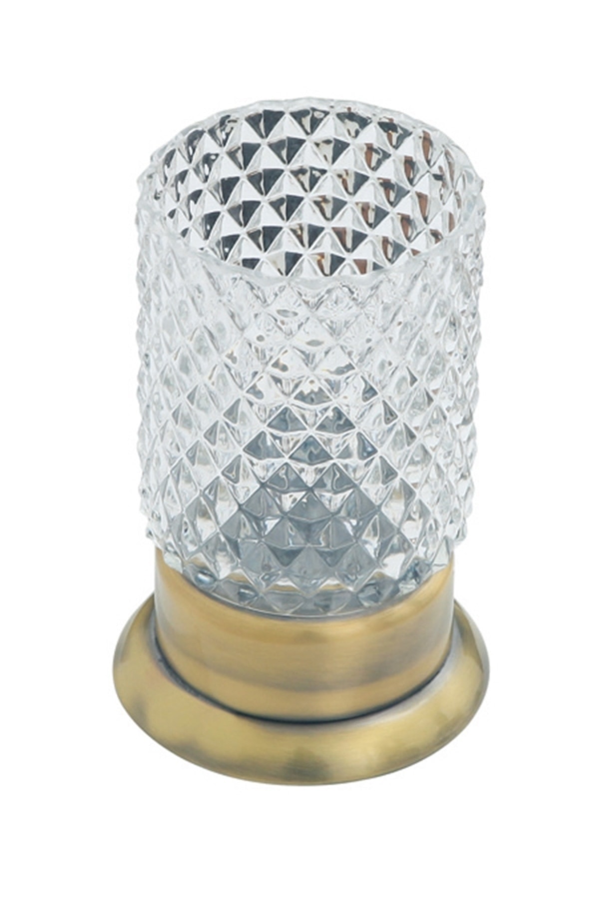 Comfort Liberty Eskitme Antique Set Üstü Pirinç-optik Camdiş Fırçalık 6850