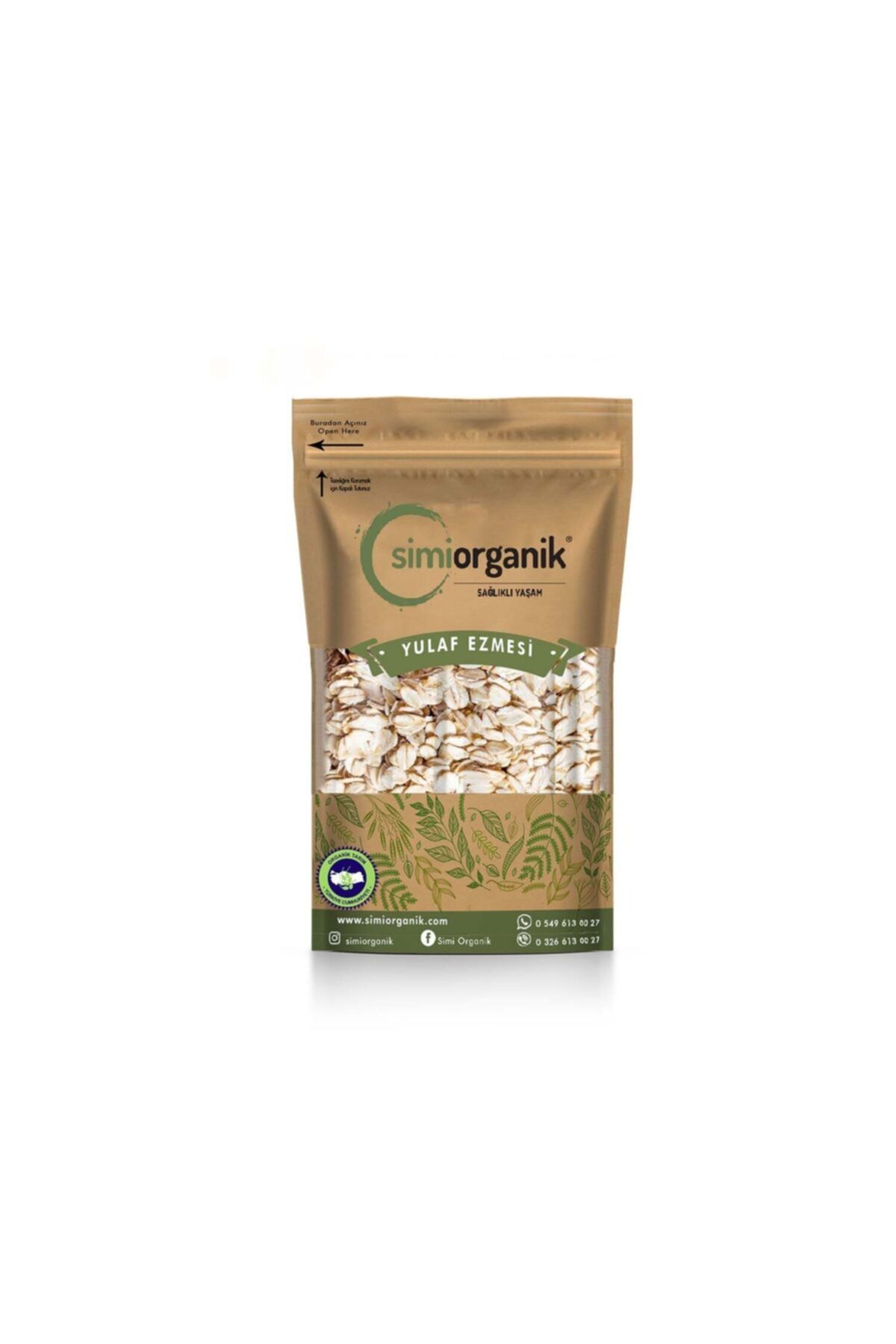 Simiorganik Organik Yulaf Ezmesi 250 Gr.
