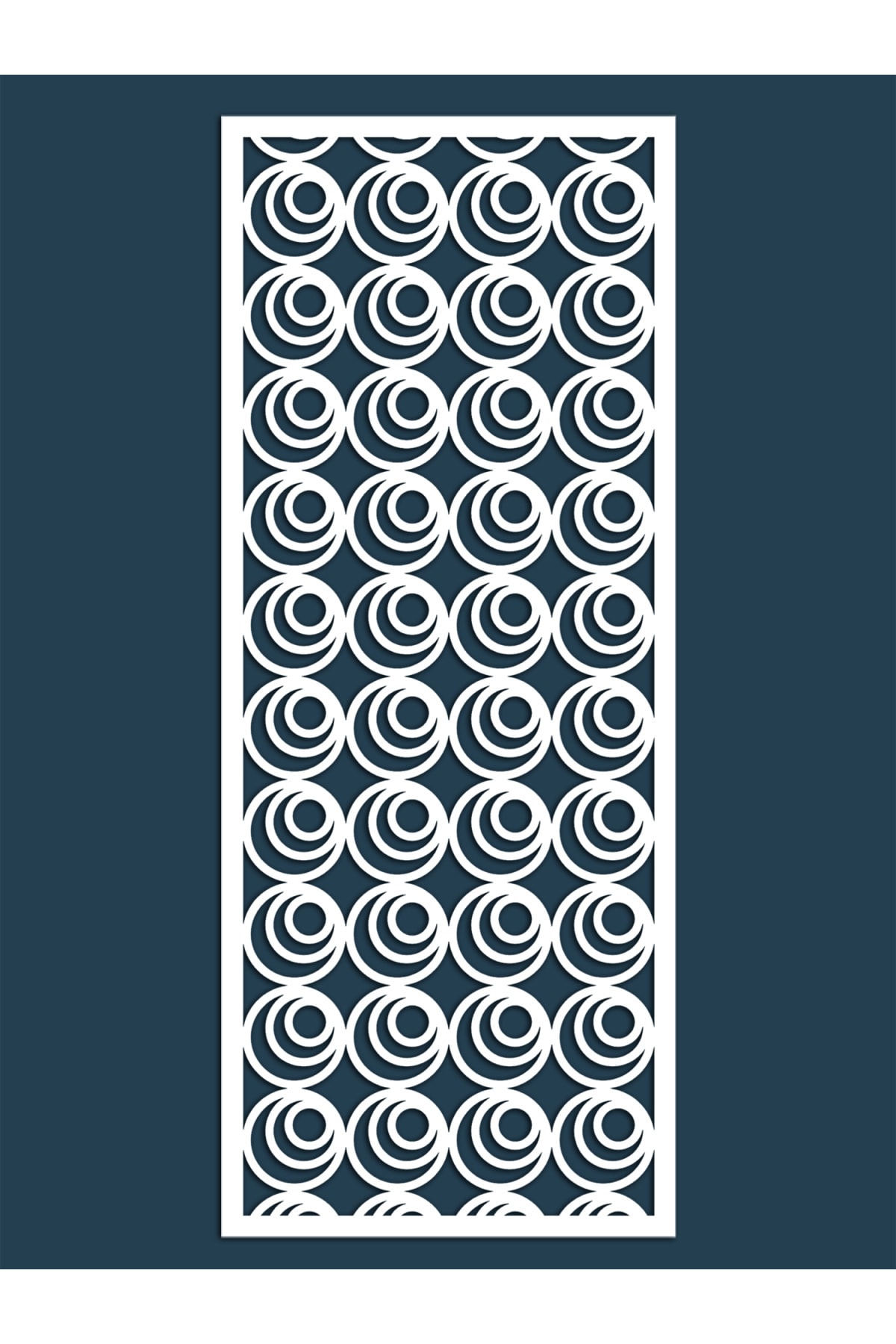 Liar Dekor Liar Ahşap Seperatör (Paravan) - KSP-35 - (10 mm) - (60 cm x 160 cm) - (Beyaz)