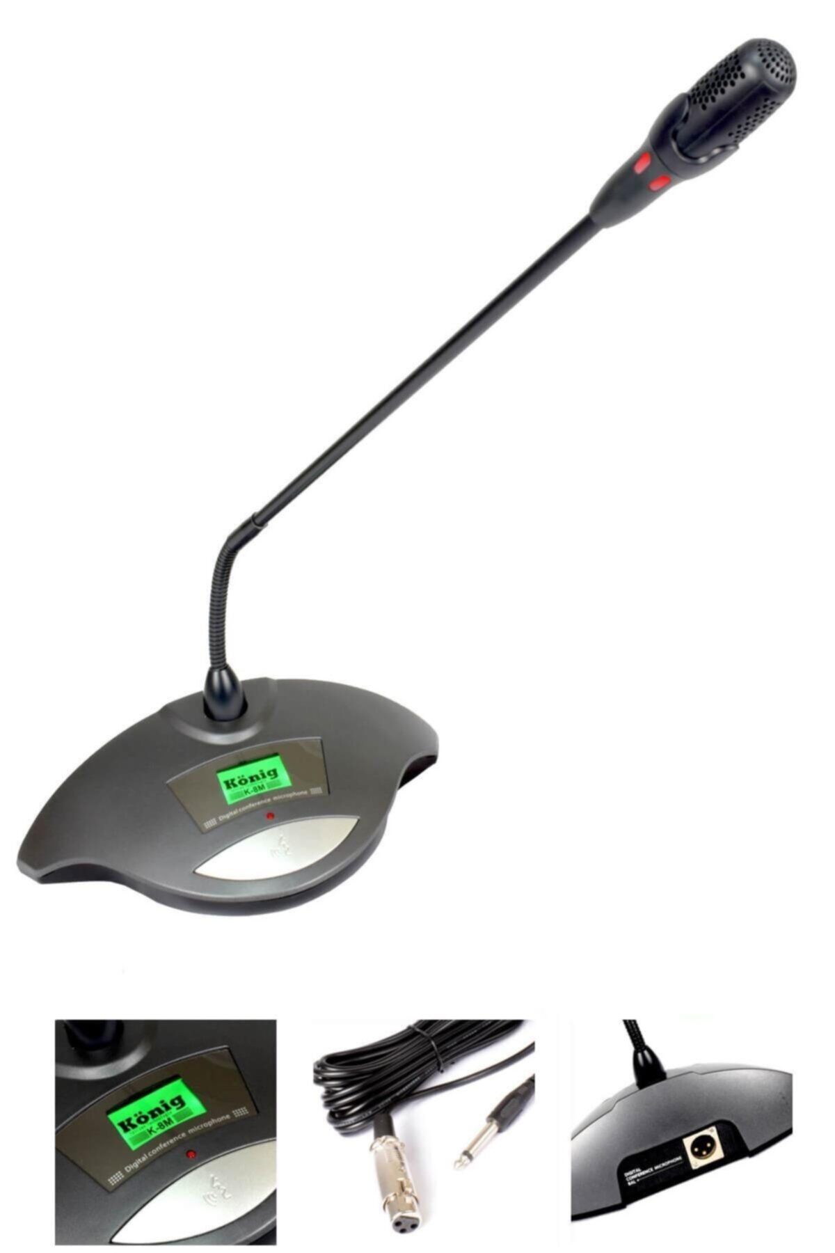 König K-8 M Kablolu Kürsü Masa Mikrofon