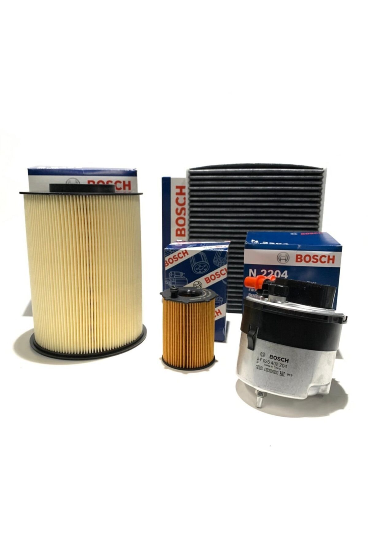 Bosch Volvo S40 1.6 D Filtre Bakım Seti 2008-2012 Euro 4 Karbonlu