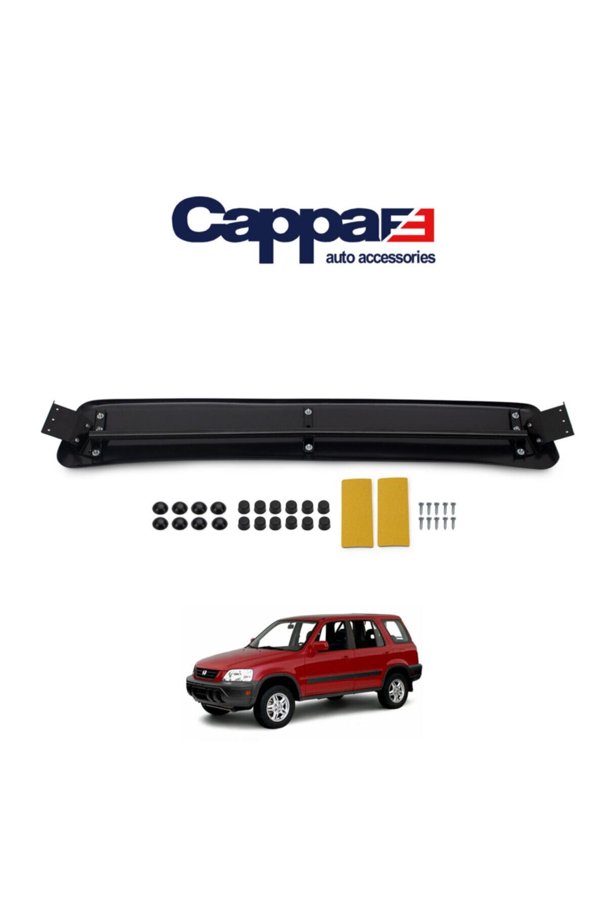 Cappafe Honda Cr-v Ön Cam Güneşliği Siperlik Akrilik Şapka Vizör Terek (Abs) Piano Black 1997-2002