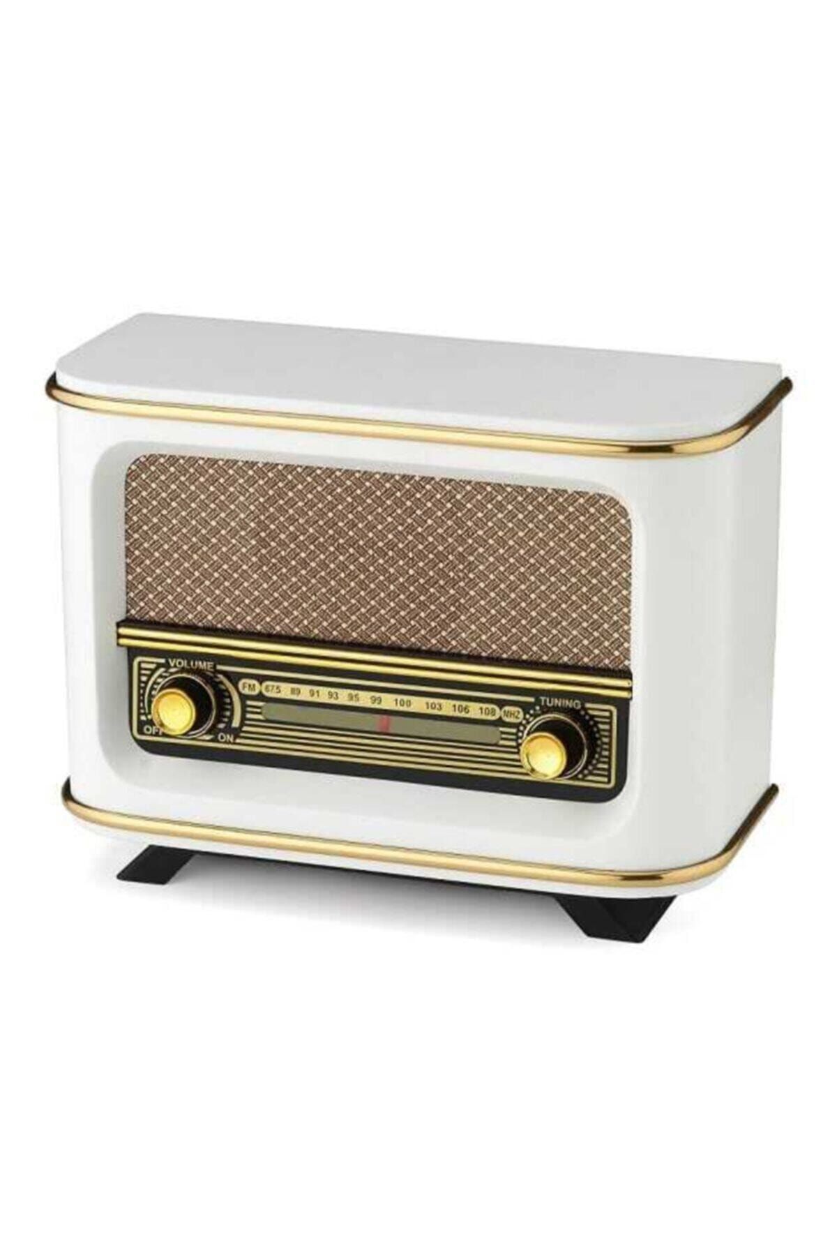 Turink Bluetoothlu Usb Aux Girişli Nostaljik Ahşap Radyo Istanbul Modeli + Pil