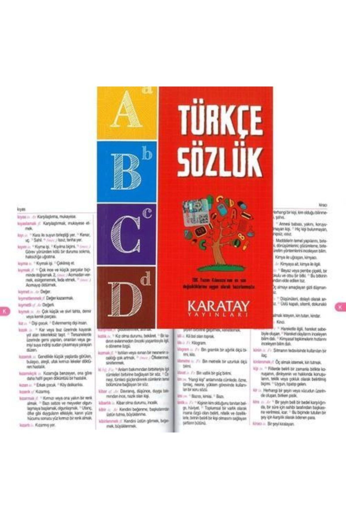 Karatay Yayınları Büyük Türkçe Sözlük Karton Kapak, Tdk Onaylı! Karton Kapak, 10x14cm, 2 Renk, 1. Hamur