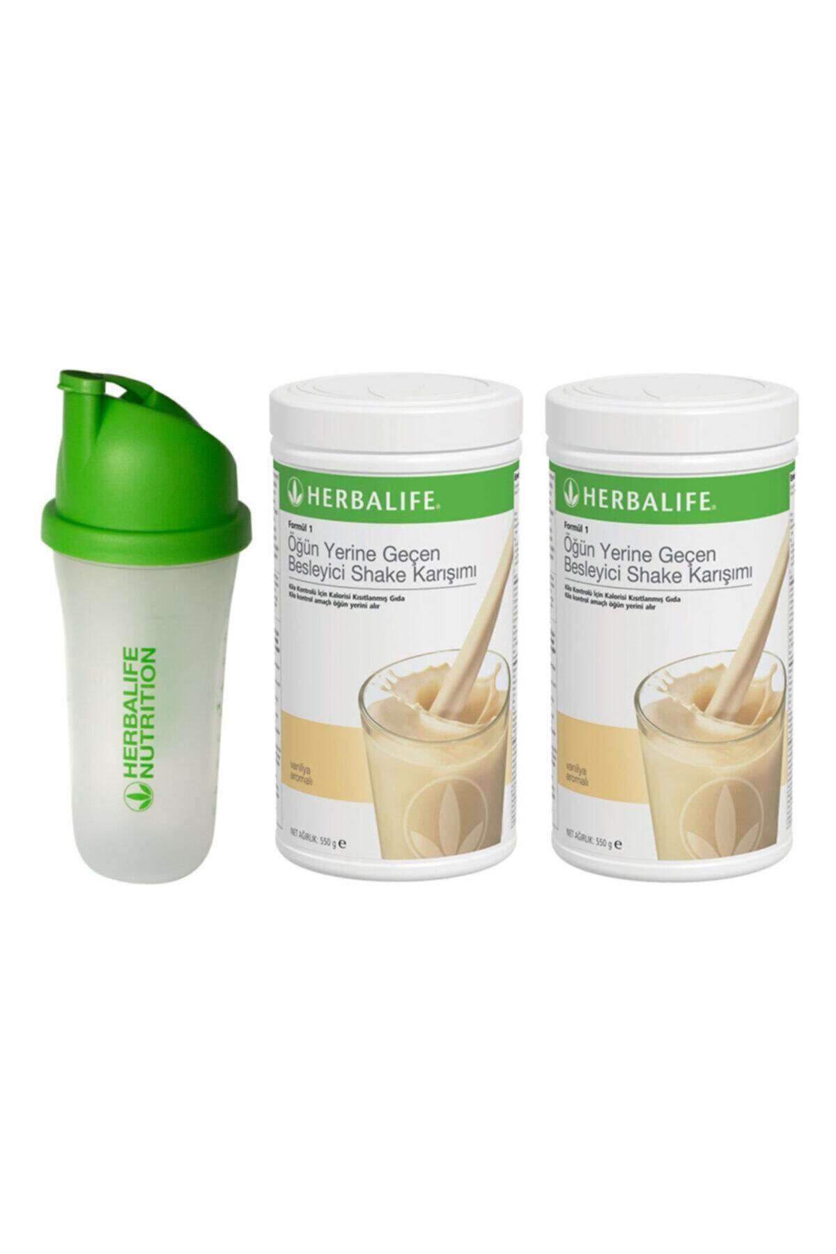Herbalife Vanilya Aromalı Aylık Set ( 2 Vanilyalı Shake+ Shaker)