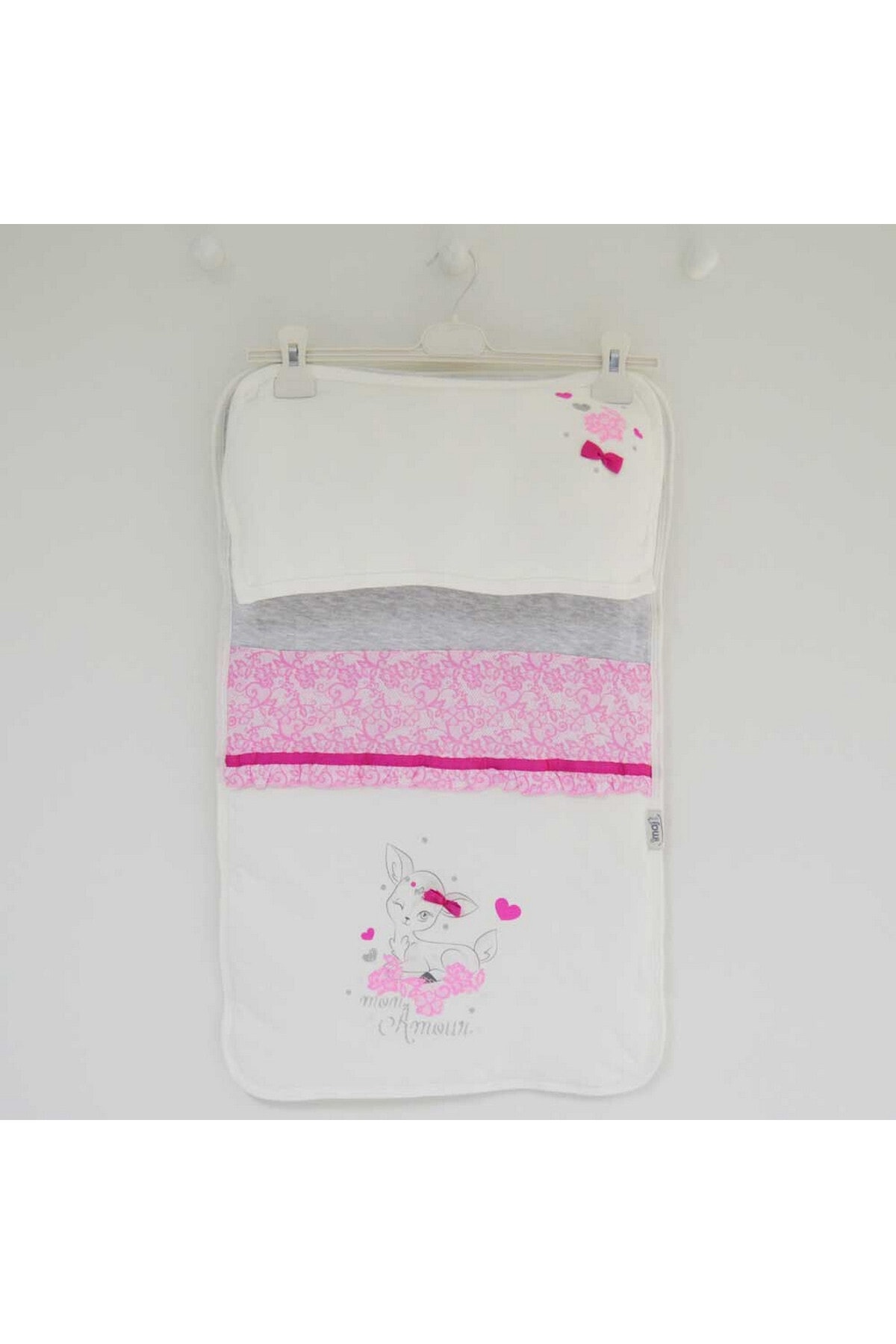 İmaj Baskılı Kız Alt Açma Takımı Pembe