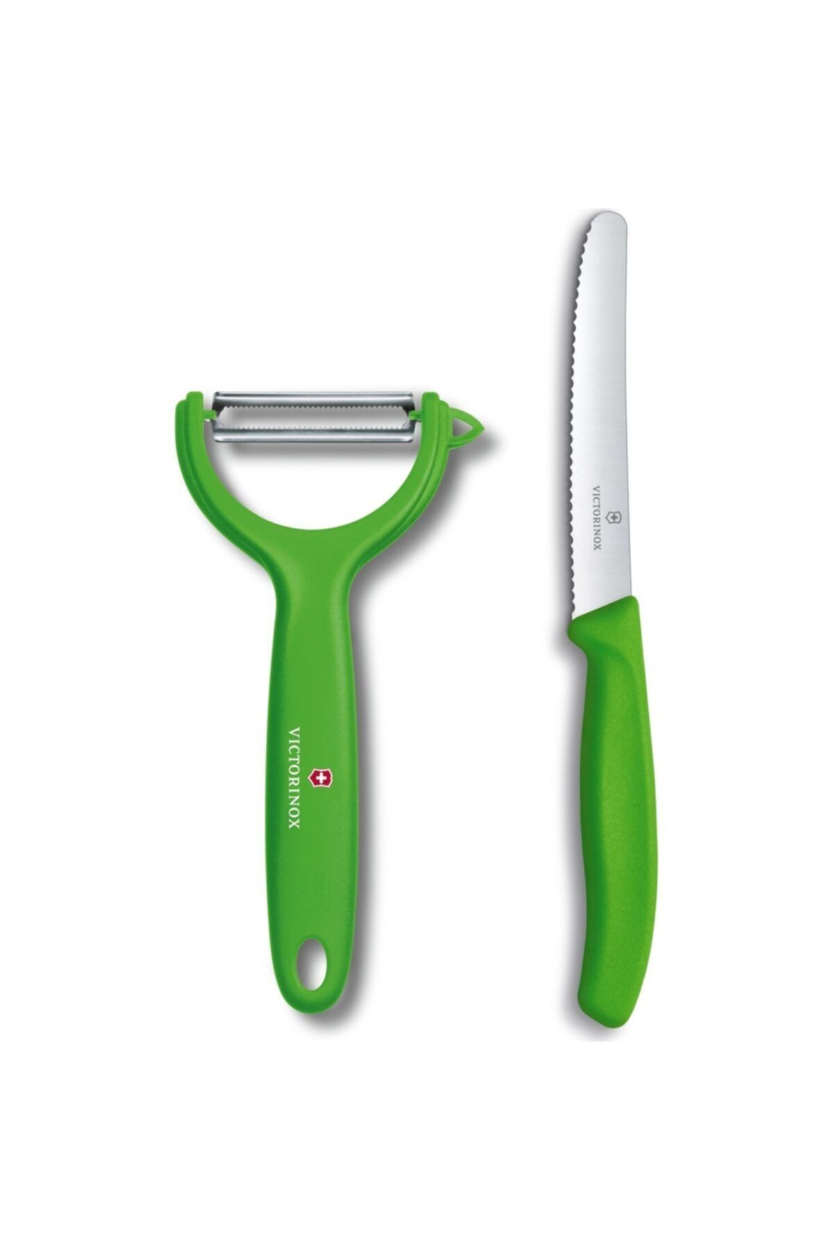 Victorinox Dik Soyacak ve Bıçak11 cm 2li Set