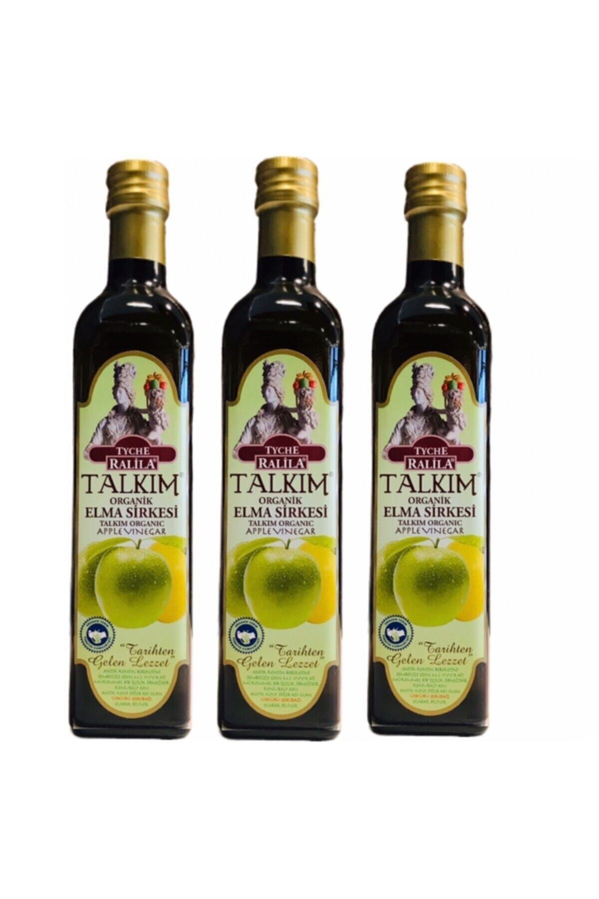 RALİLA Organik Talkım Elma Sirkesi 500 ml x 3 Adet