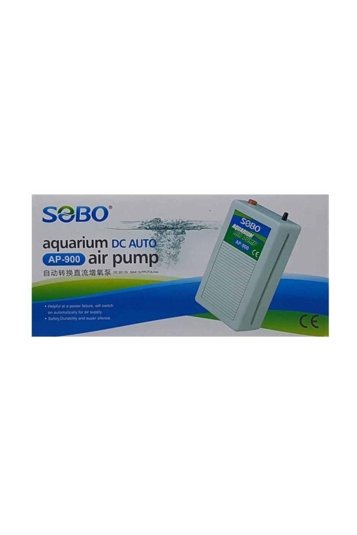 Sobo Pilli Akvaryum Hava Motoru Ap-900 Dc 2x1,5w 2lt/dk