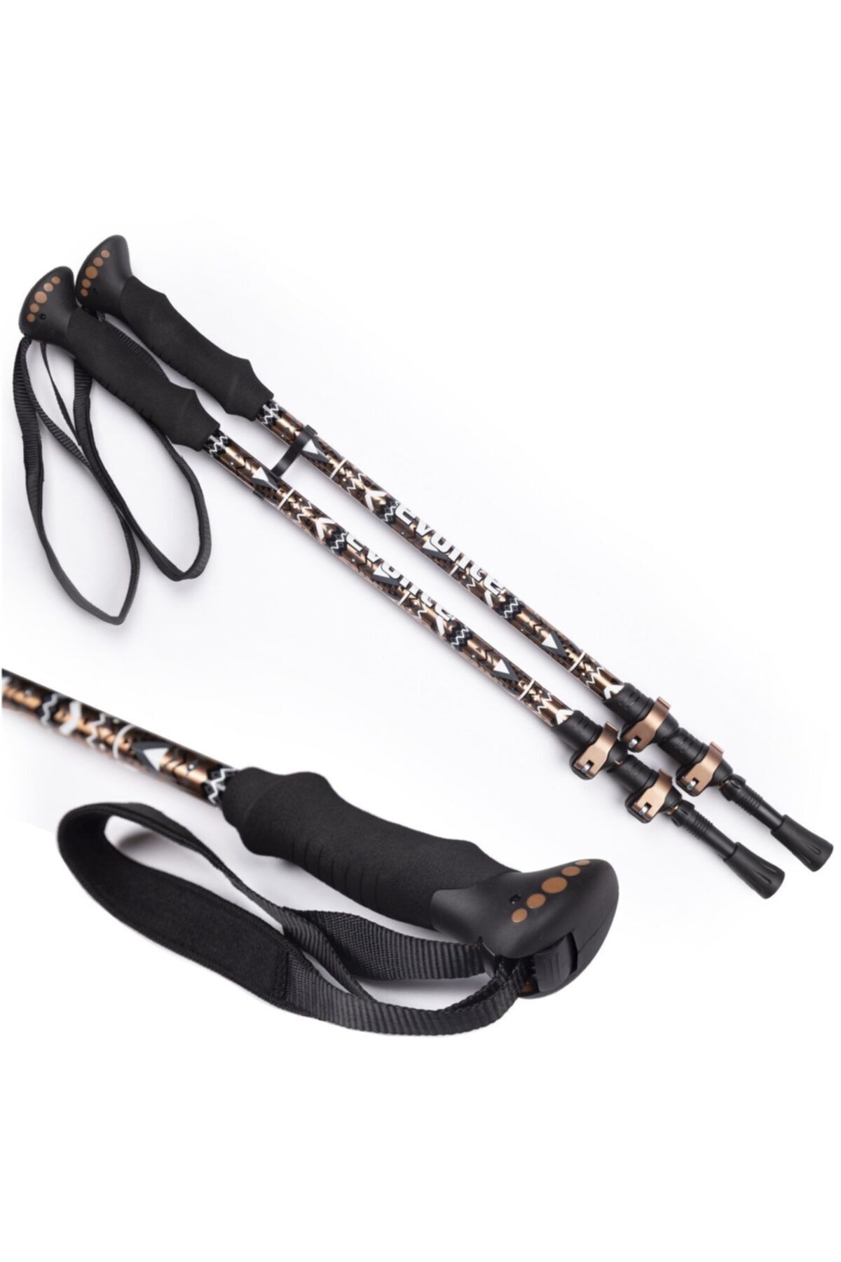 Evolite Golden Quick-lock Dıştan Kilitli Trekking Batonu