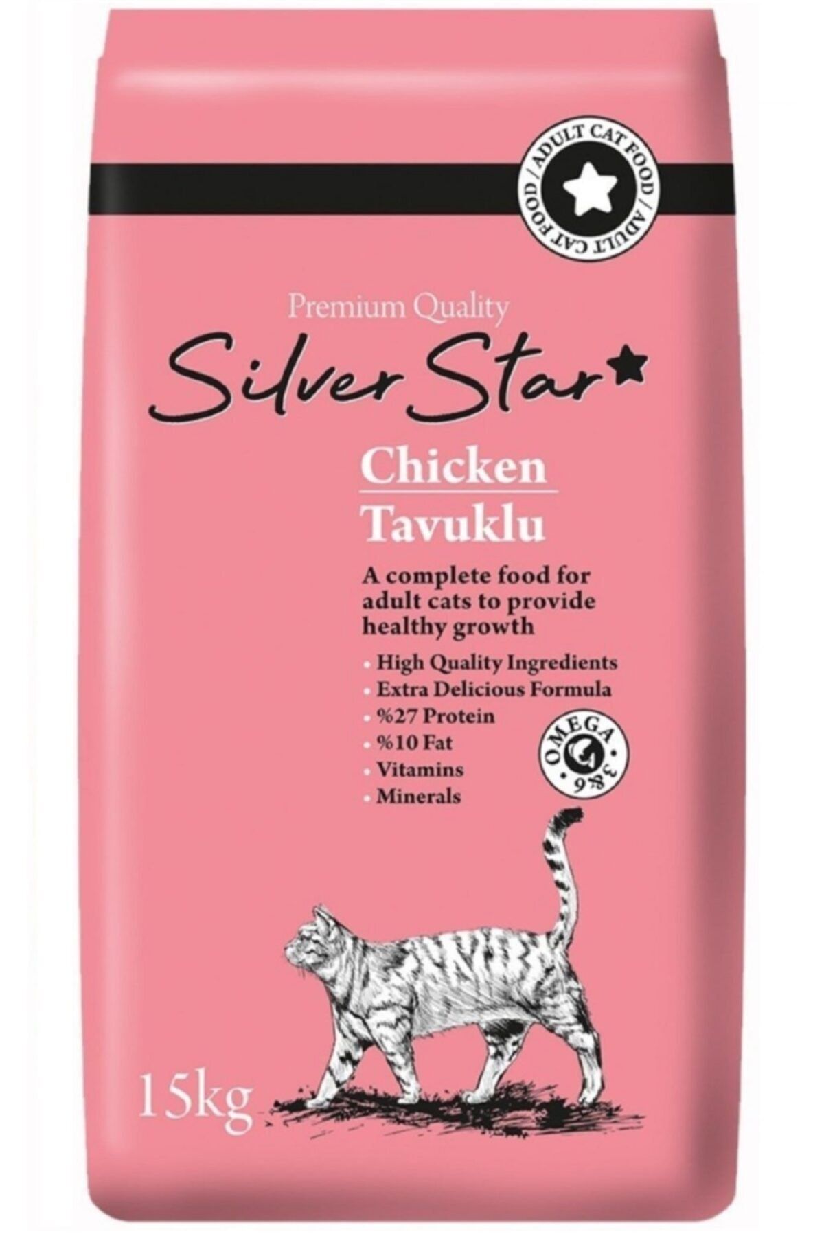 silverstar tavuklu yetiskin kedi mamasi 15 kg fiyati yorumlari trendyol