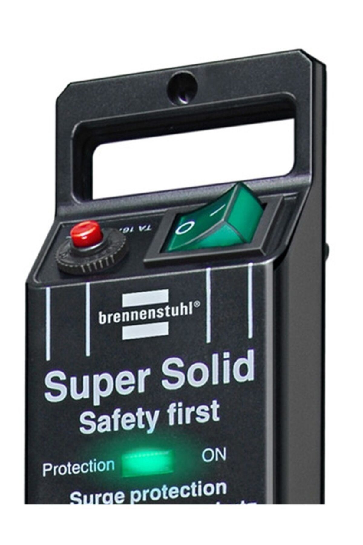 Brennenstuhl Super Solid Serisi 8 Soketli 2,5 Metre 13.500 Mah Akım Korumalı Priz Siyah