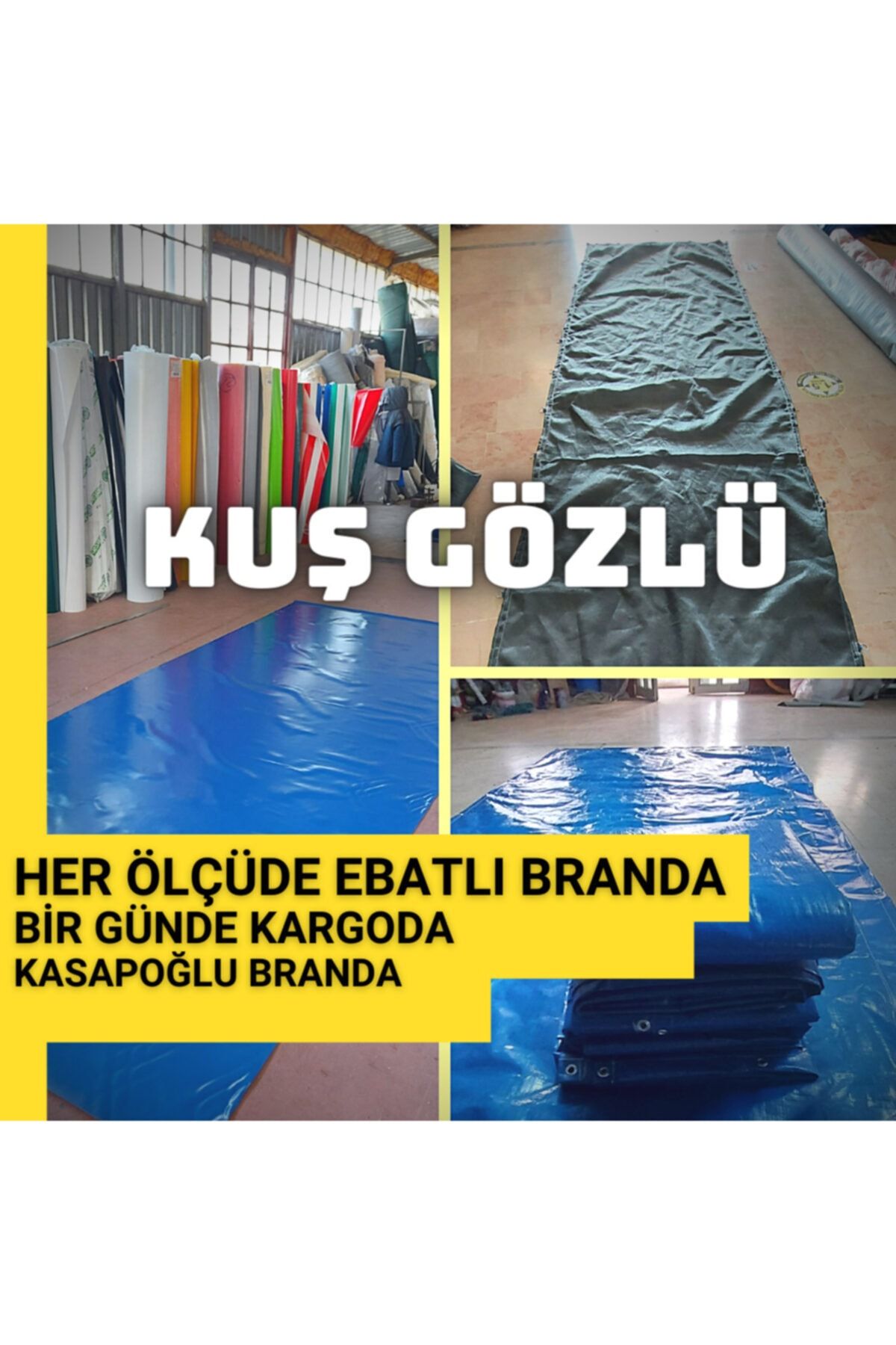 NAKSAN Polyester Branda, Kuş Gözlü, Su Yağmur Geçirmez.