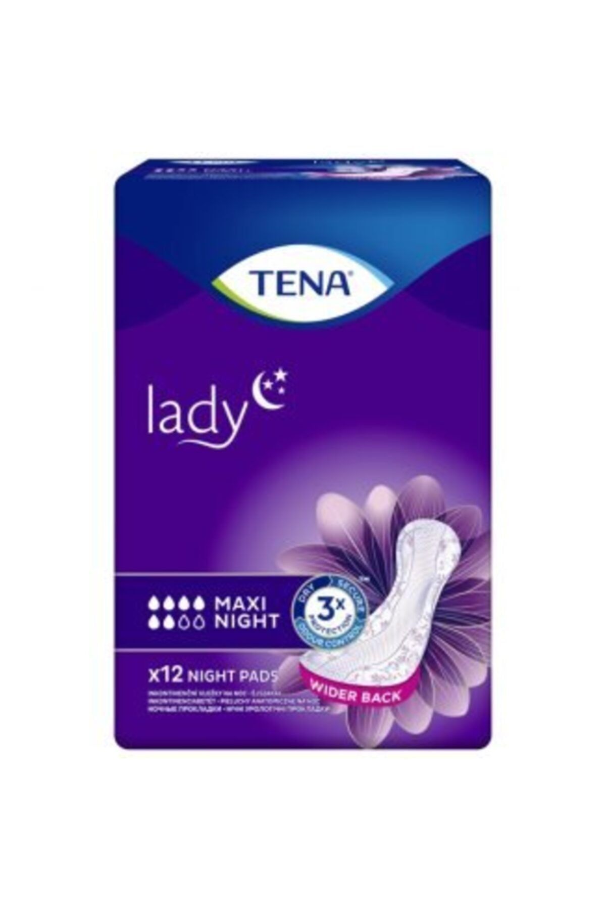 TENA Lady Maxi Night Gece Mesane Pedi 12'li (1 Paket)