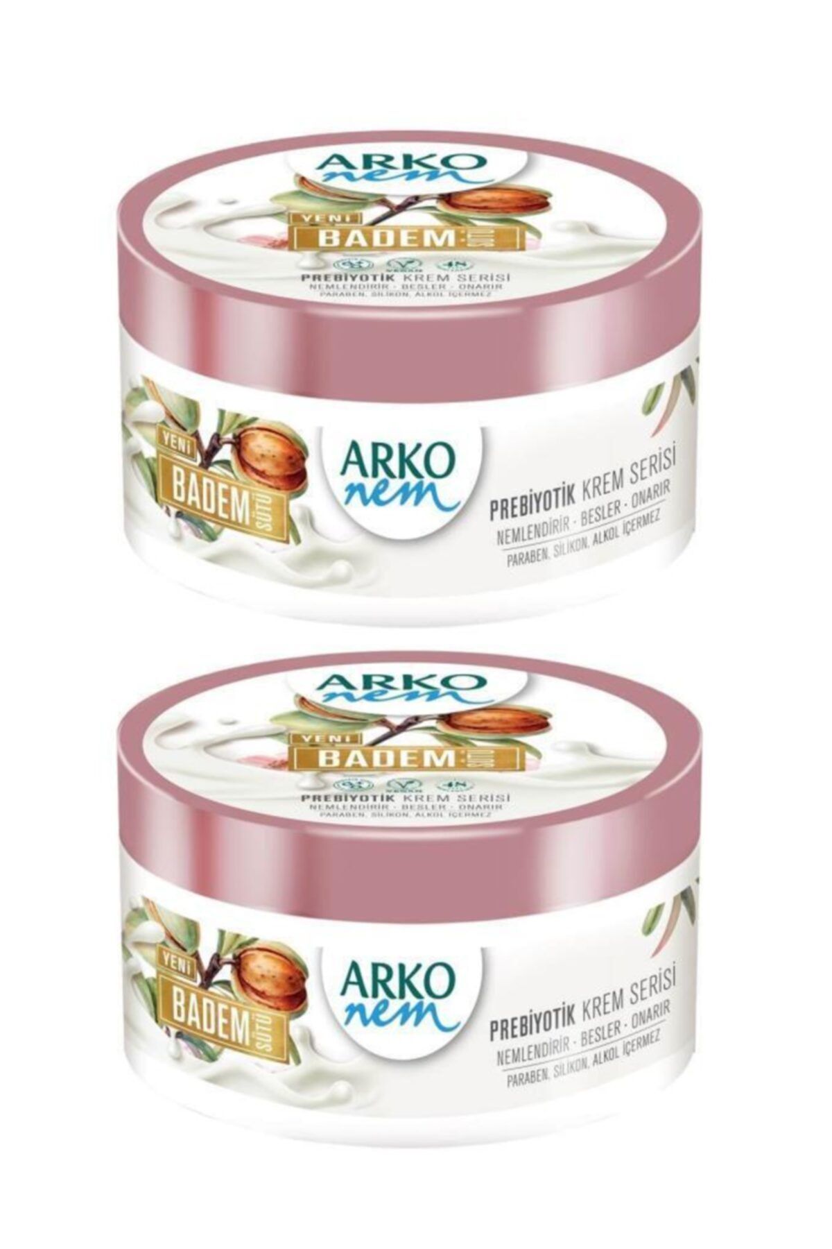 ARKO Nem Prebiyotik Krem Serisi Badem Sütü 250 Ml X2