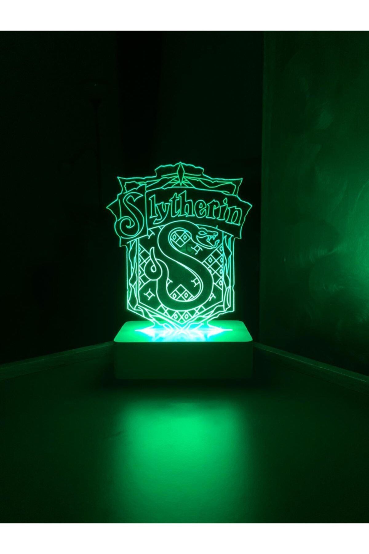 Yubi Design Slytherin Amblemi 3 Boyutlu Dekoratif Gece Lambası 3d