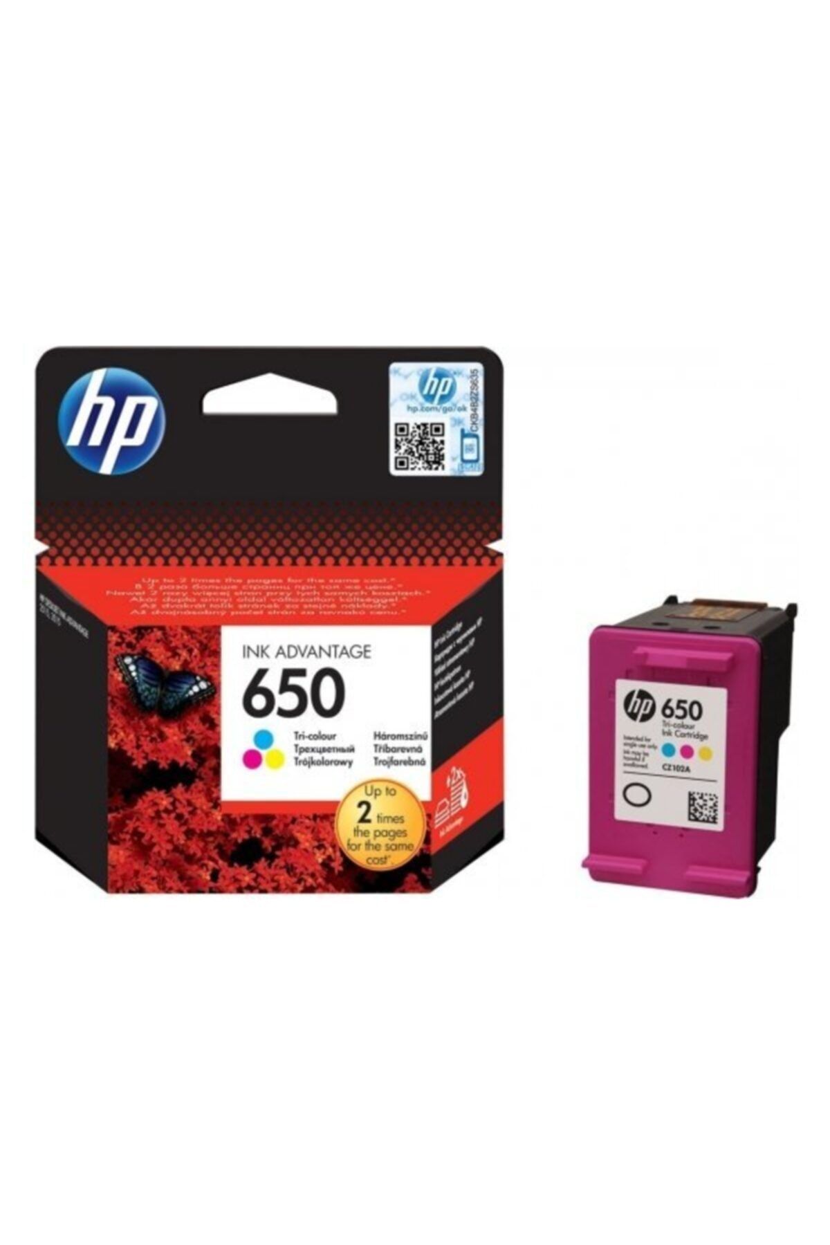 HP 650 Orjinal Renkli Kartuş