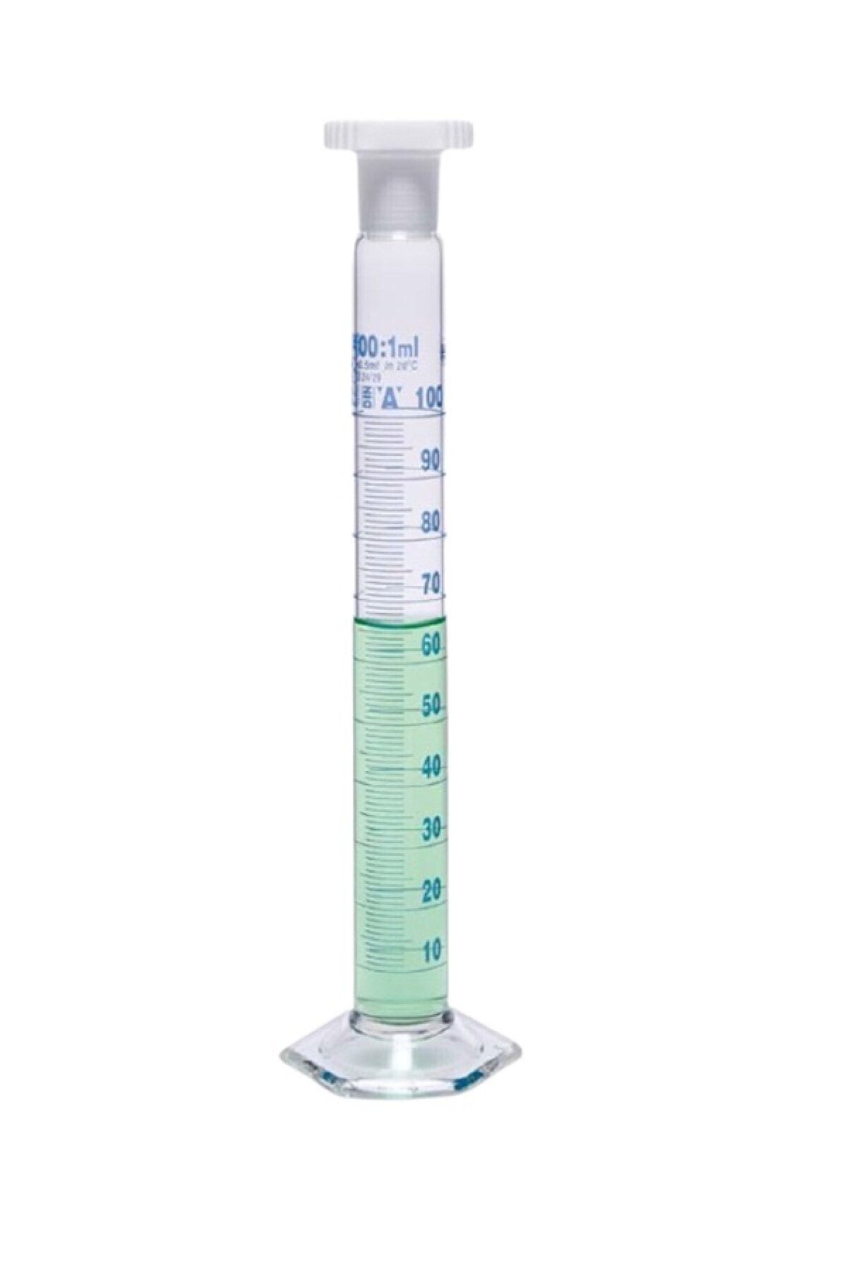ISOLAB 016.01.010 Mezür Çalkalama Hexagonal Cam Tabanlı A Kalite Mavi Skala 10 ml 2 Adet