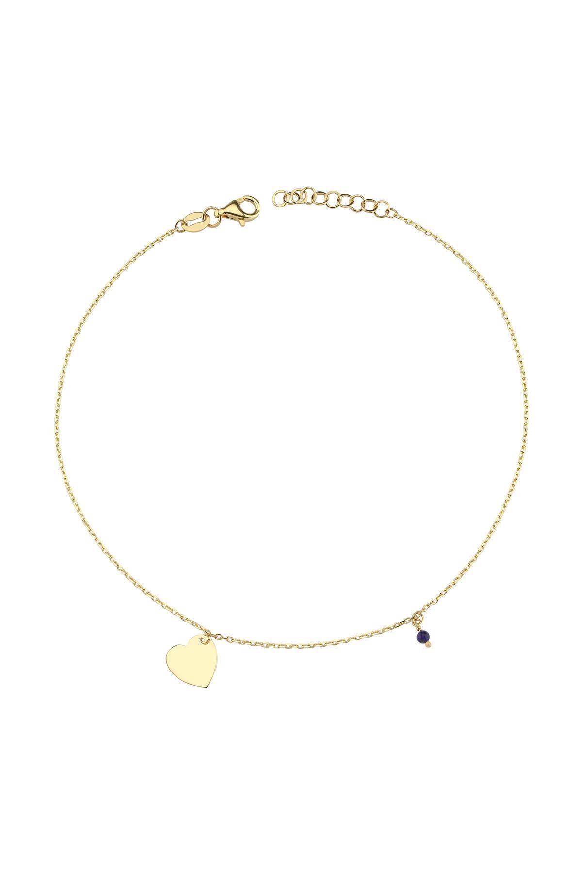 Favori Kadın Kalpli Altın Halhal