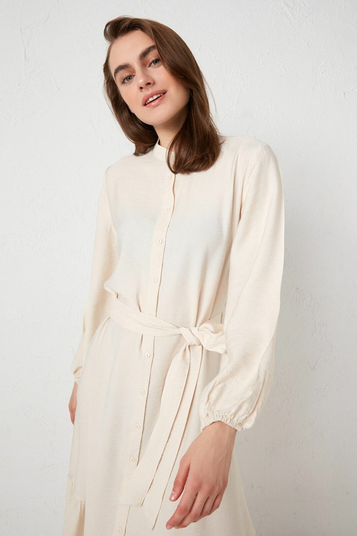 lc waikiki kadin canli beyaz lcw modest elbise fiyati yorumlari trendyol