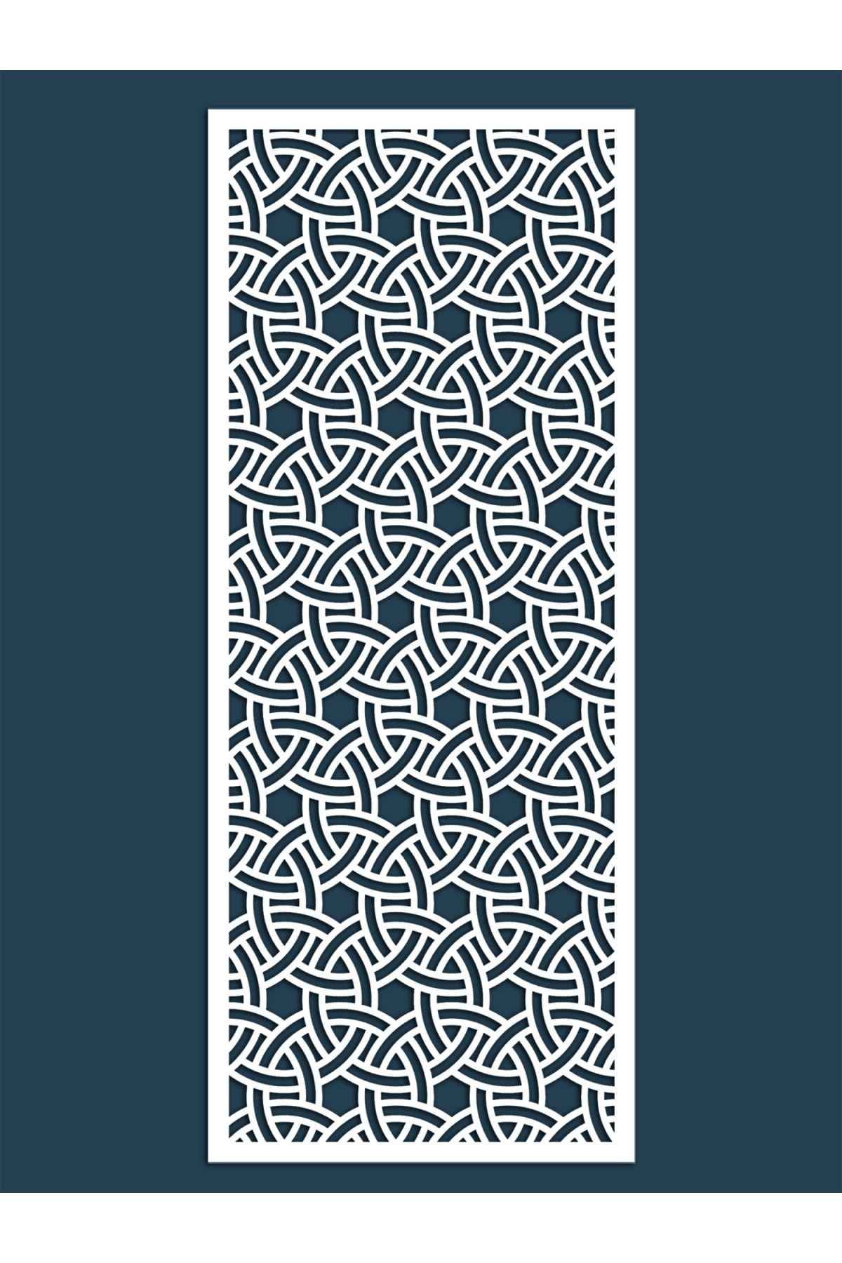 Liar Dekor Liar Ahşap Seperatör (Paravan) - KSP-89 - (10 mm) - (100 cm x 210 cm) - (Beyaz)