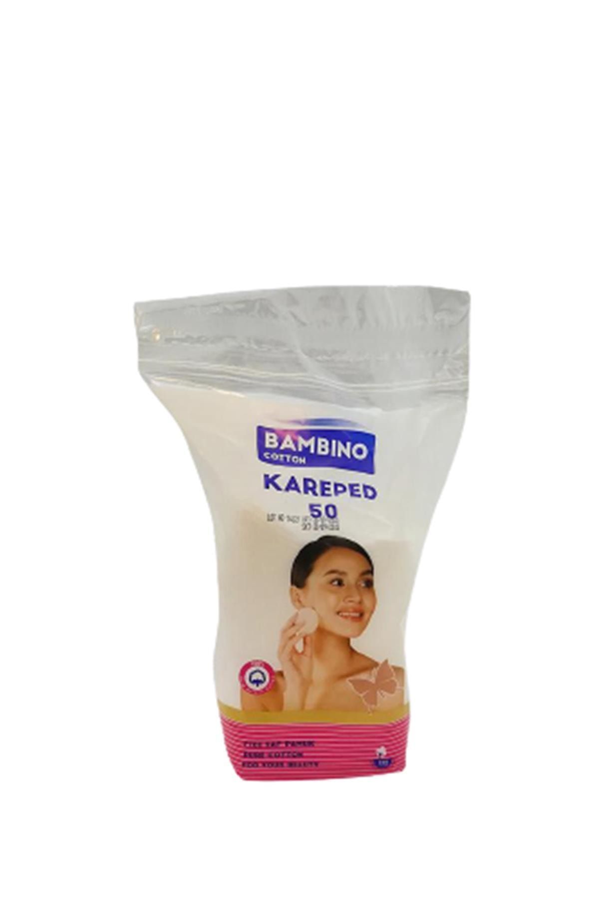 Bambino Cotton Kare Makyaj Temizleme Pamuğu 50 Li
