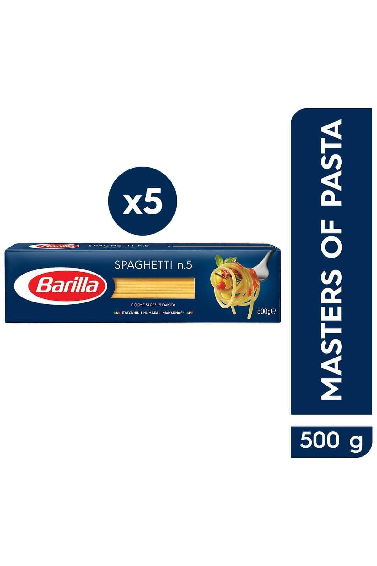 Barilla Spagetti (SPAGHETTİ) Makarna No.5 500 gr 5'li