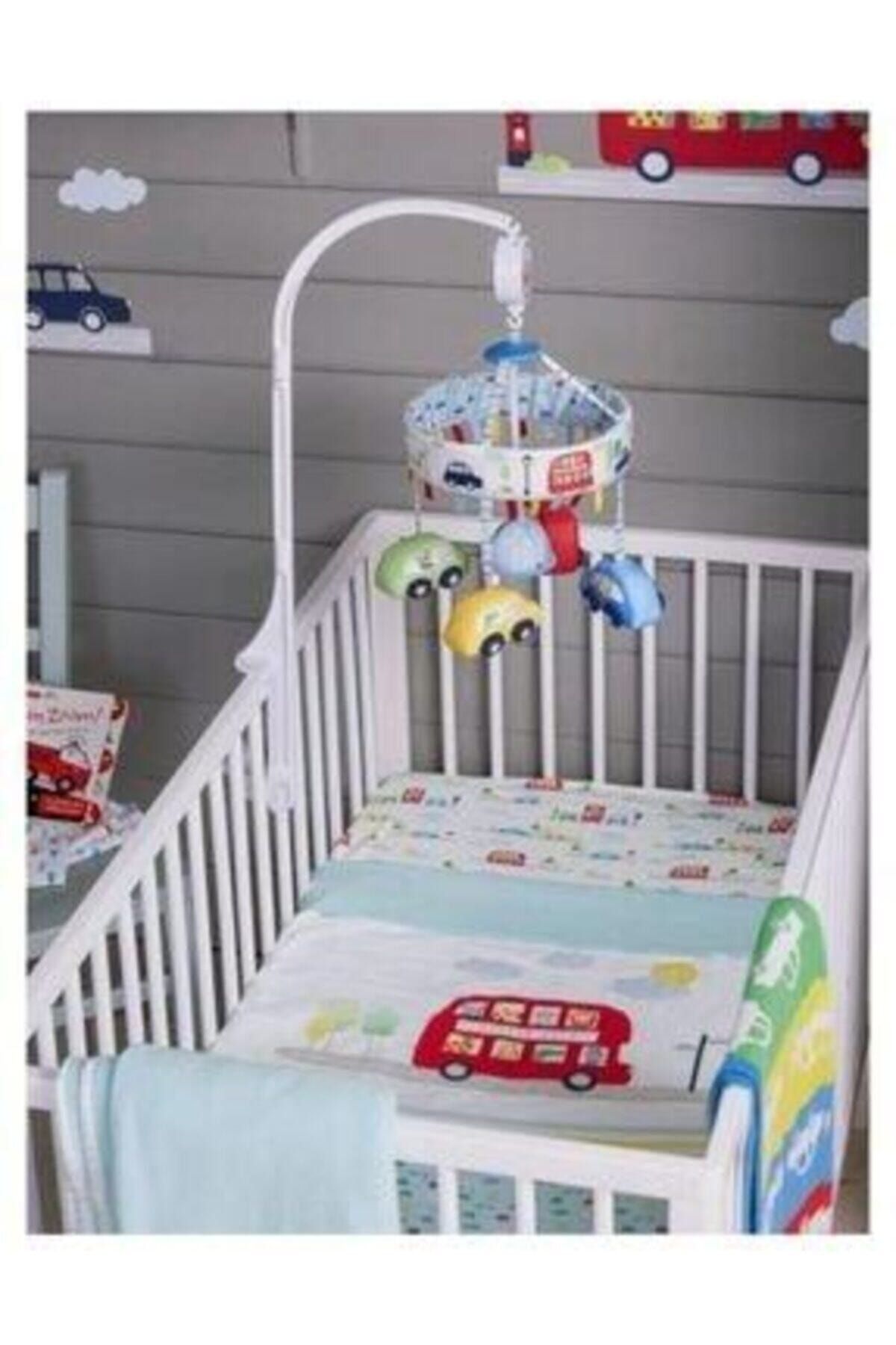 MOTHERCARE Lilaconcept- Araba Figürlü Pamuklu Ve Lastikli 70x140 Cm On The Road Bebek Çarşafı