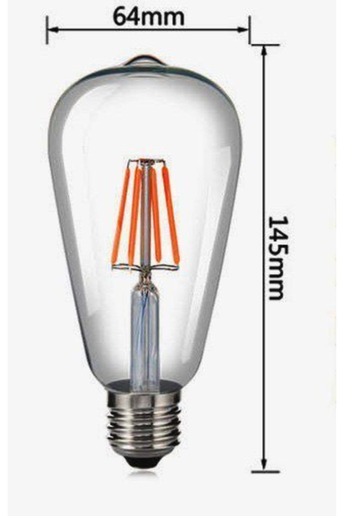 aral 6 watt seffaf cam beyaz isik rustik dekoratif led ampul 5 adet 5 li paket fiyati yorumlari trendyol