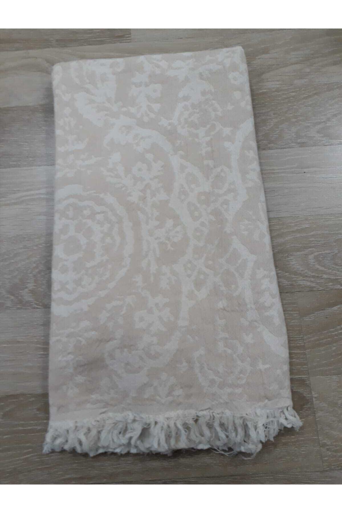 Peştemal Home Krem Renk Desenli Peştemal