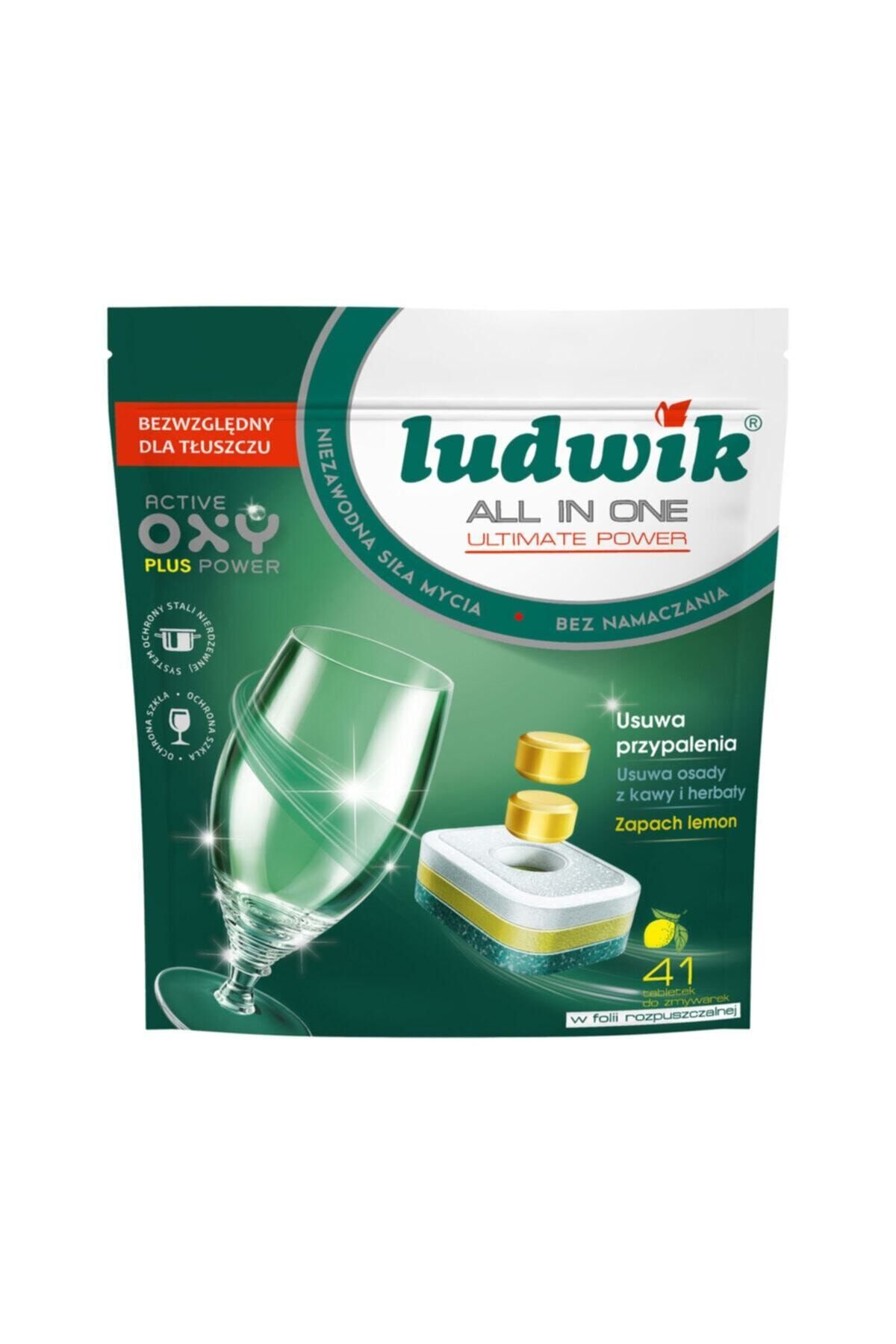 LUDWİK Hepsi Bir Arada Limonlu Bulaşık Makinesi Tableti 41 Adet