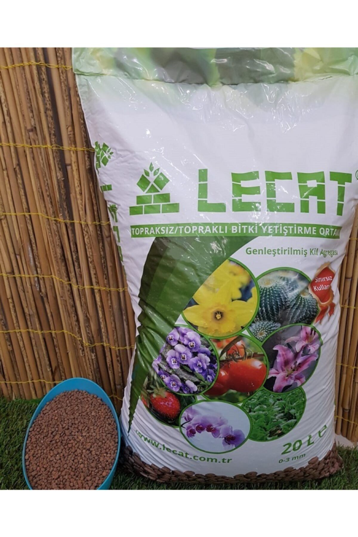 Ekodoğa Kil Bilyesi 20 Lt 0-3 Mm Hidroponik Toprak Lecat Kil Bilyesi Hidroton Hidrokültür Toprağı