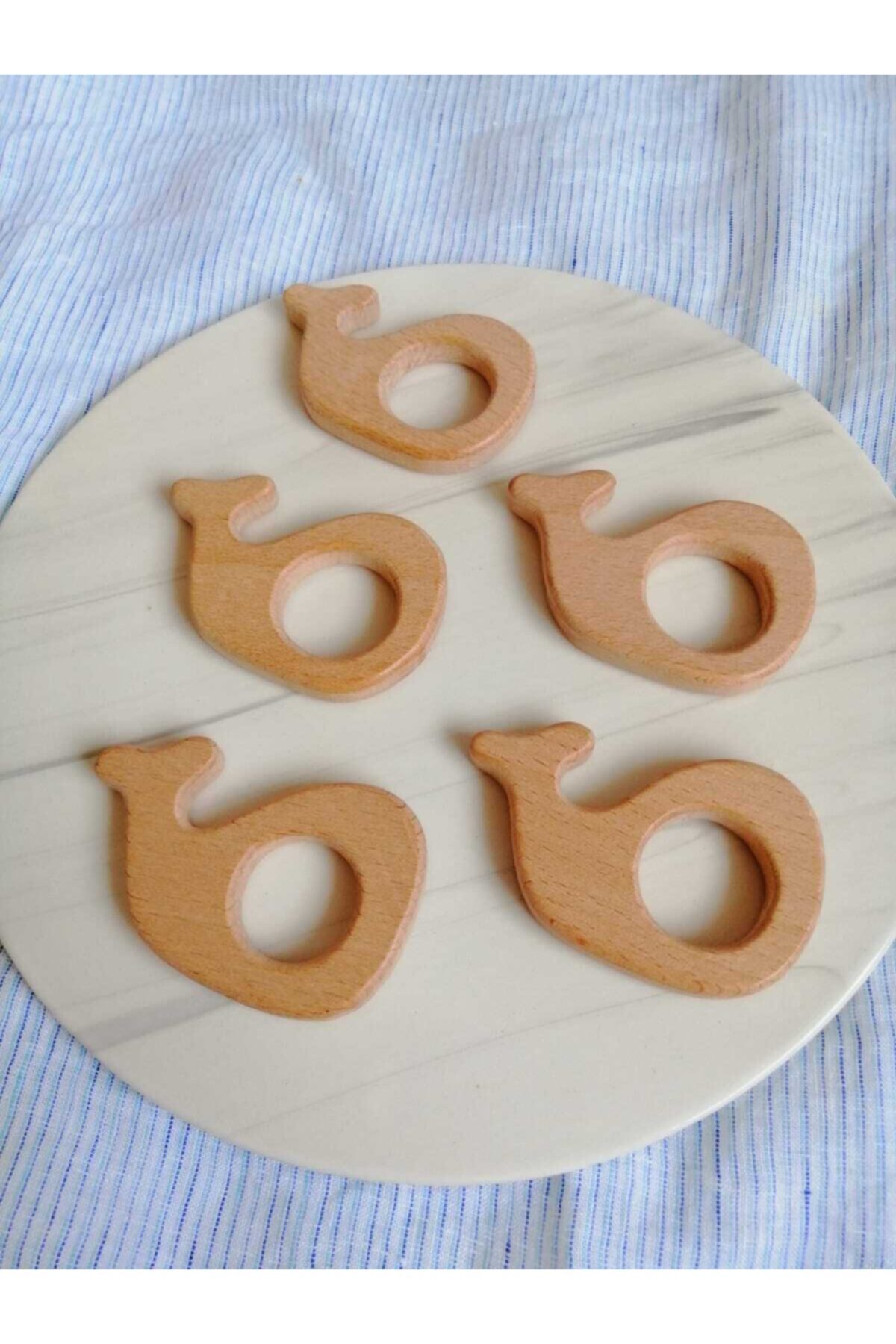 Sihirlihalka Akçaağaç Balina Figürlü Diş Kaşıyıcı (5'li Set)
