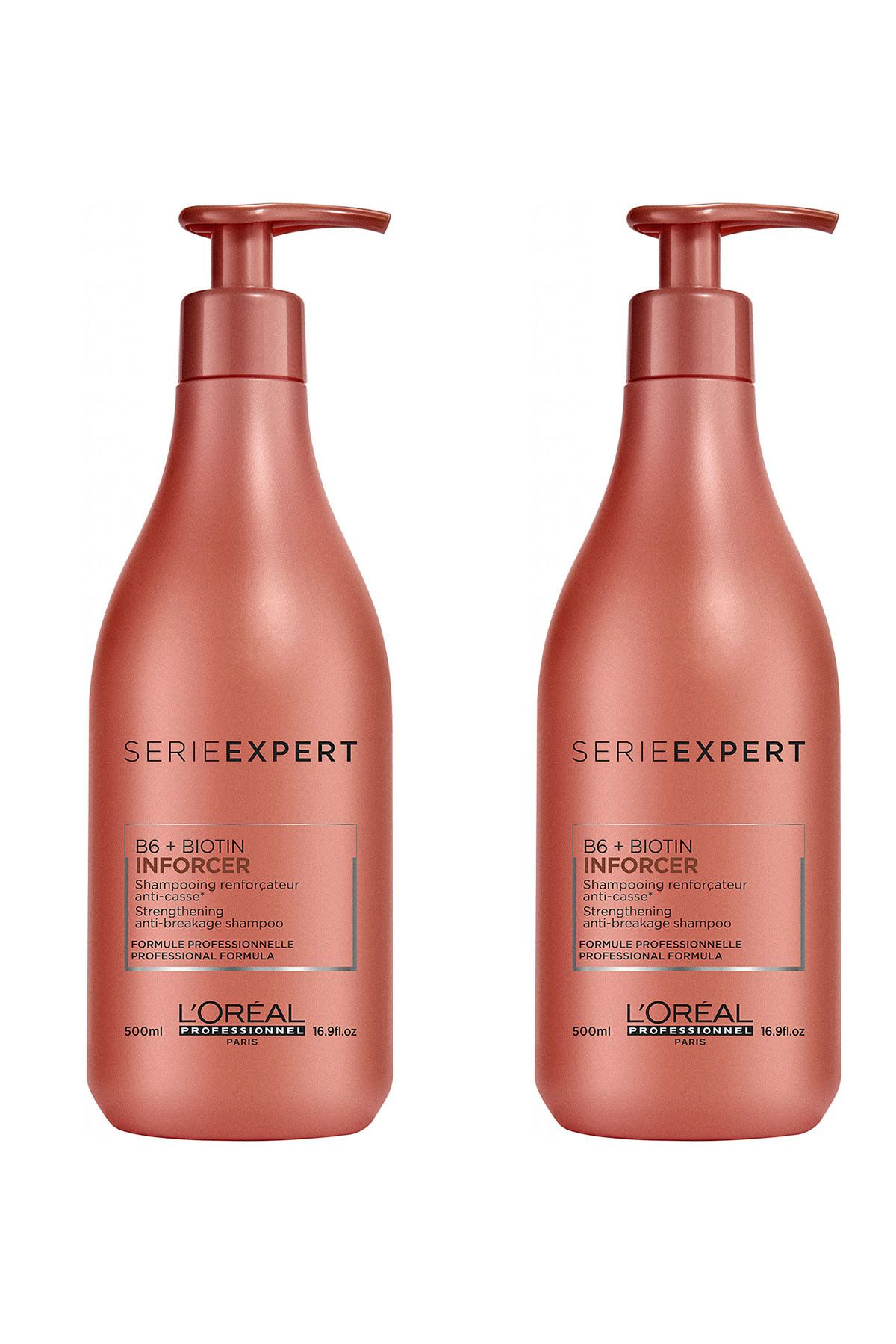 L'oreal Professionnel Biotin B6 Inforcer 2'li Set - Kırılma Önleyici Keratin Şampuanı 500 ml x 2 2840095015438