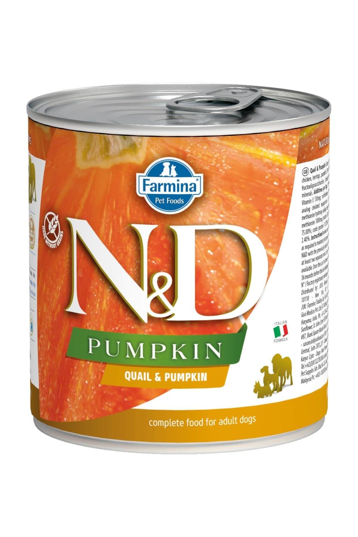 N&D Balkabağı & Bıldırcın Köpek Konservesi 285 Gr