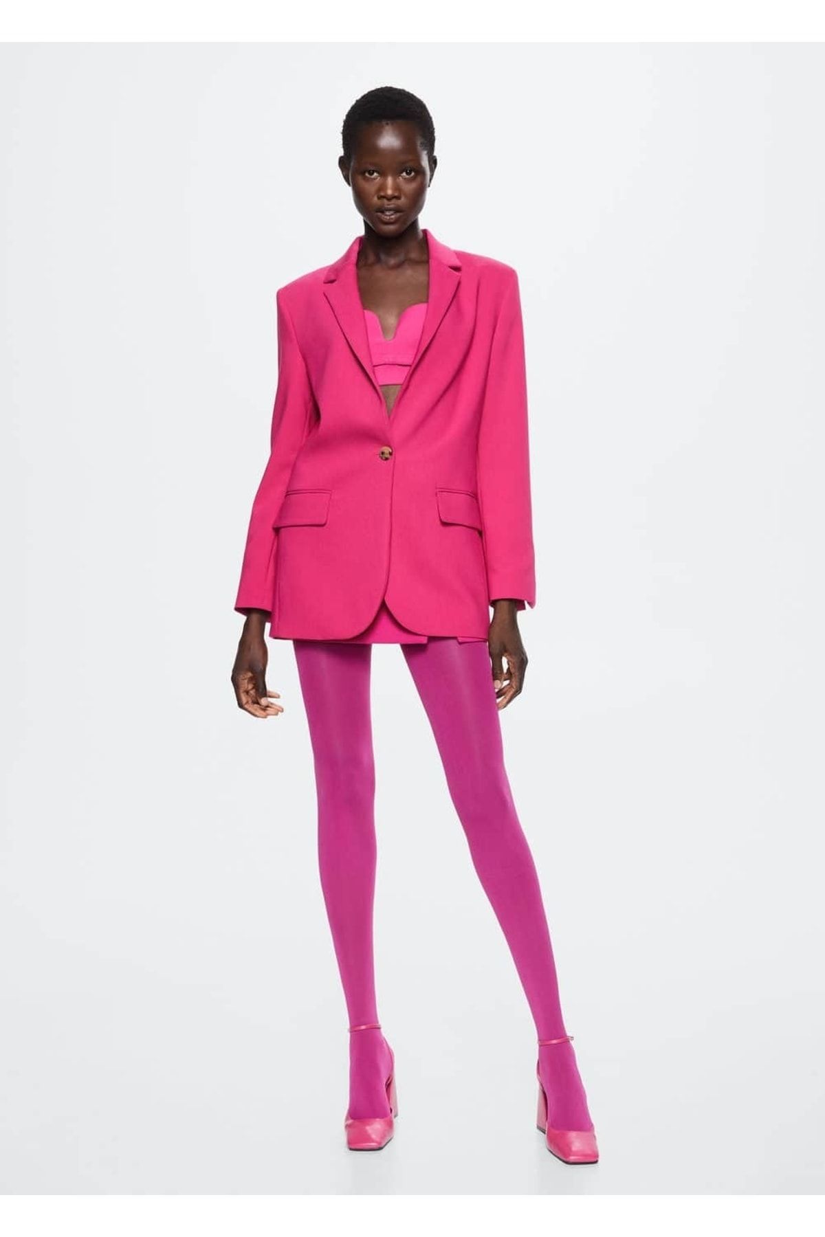Mango hot pink blazer