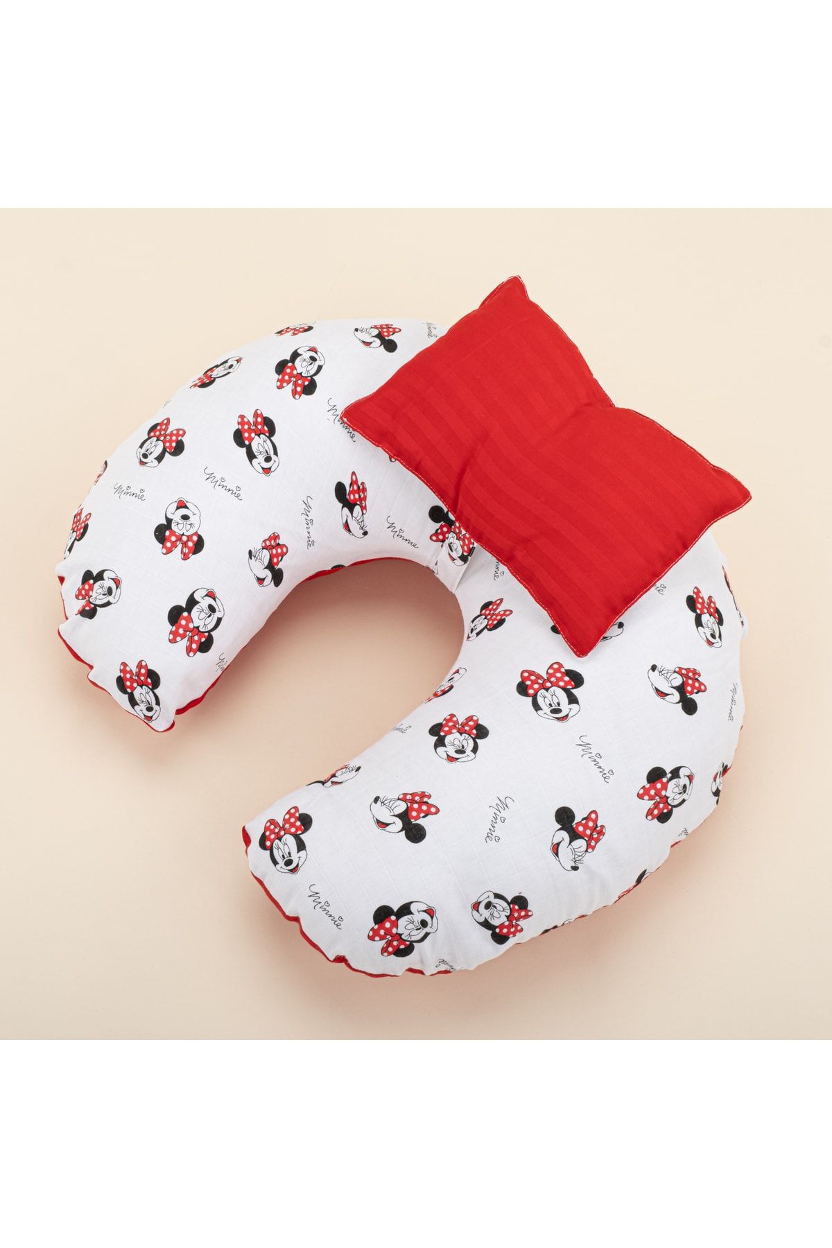 Yunikobaby Breastfeeding Pillow Red Satin Minnie Trendyol